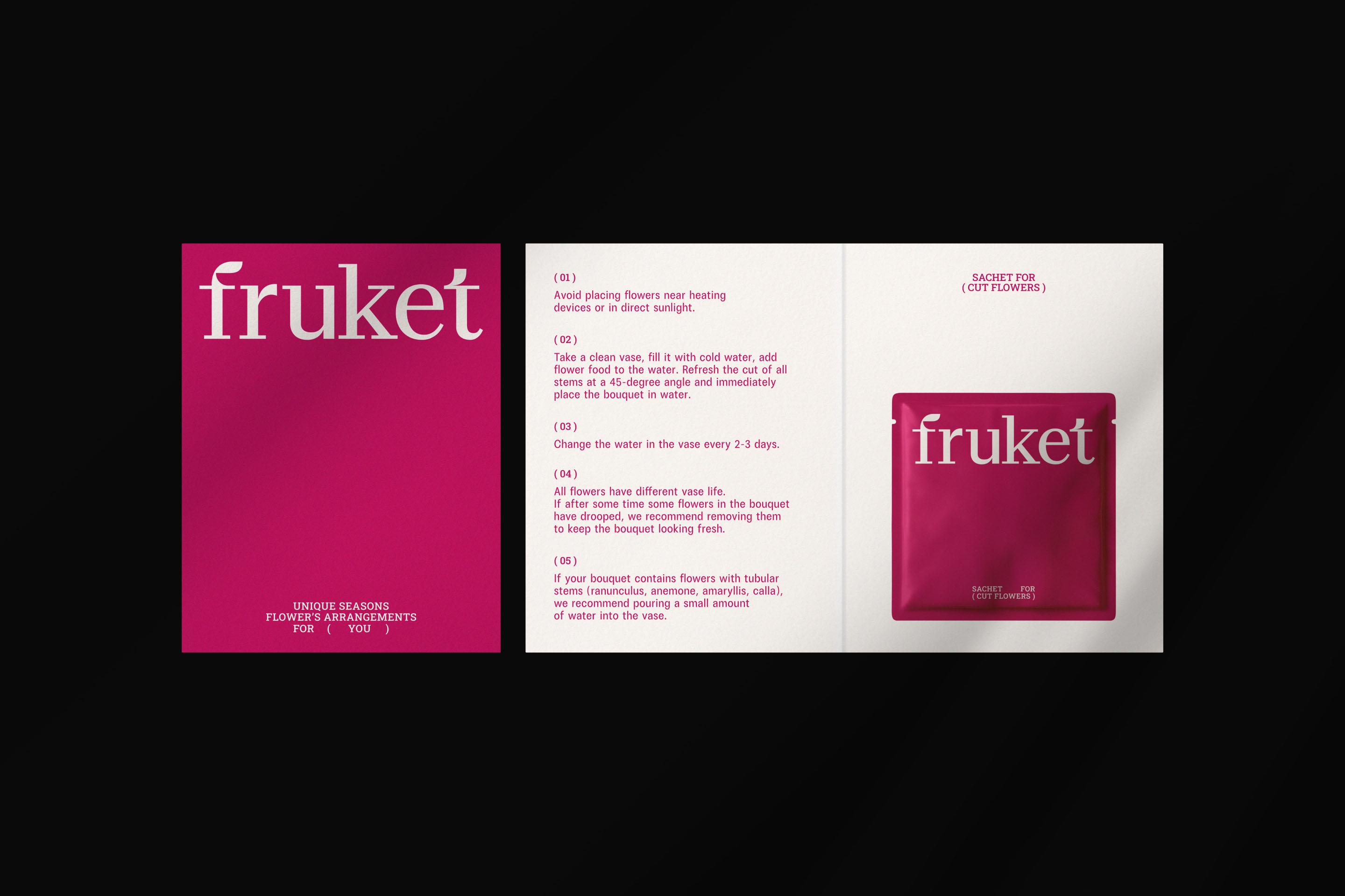 fruket | brand identity, айдентика для цветочного бутика — Изображение №4 — Брендинг на Dprofile