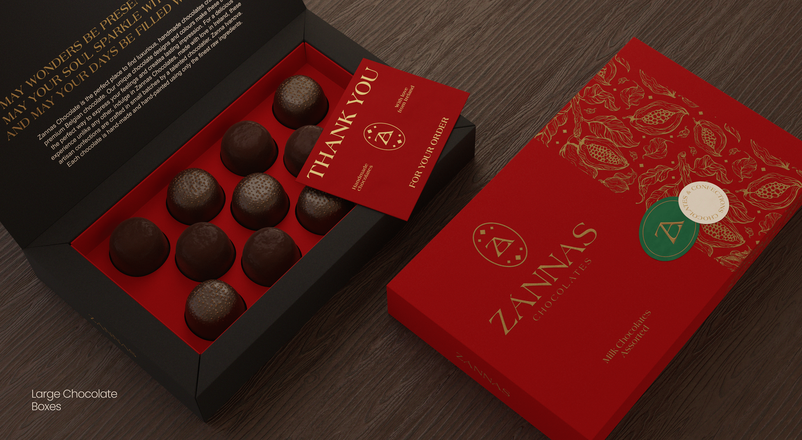 Zanna's Chocolates Visual Brand identity — Изображение №12 — Брендинг на Dprofile