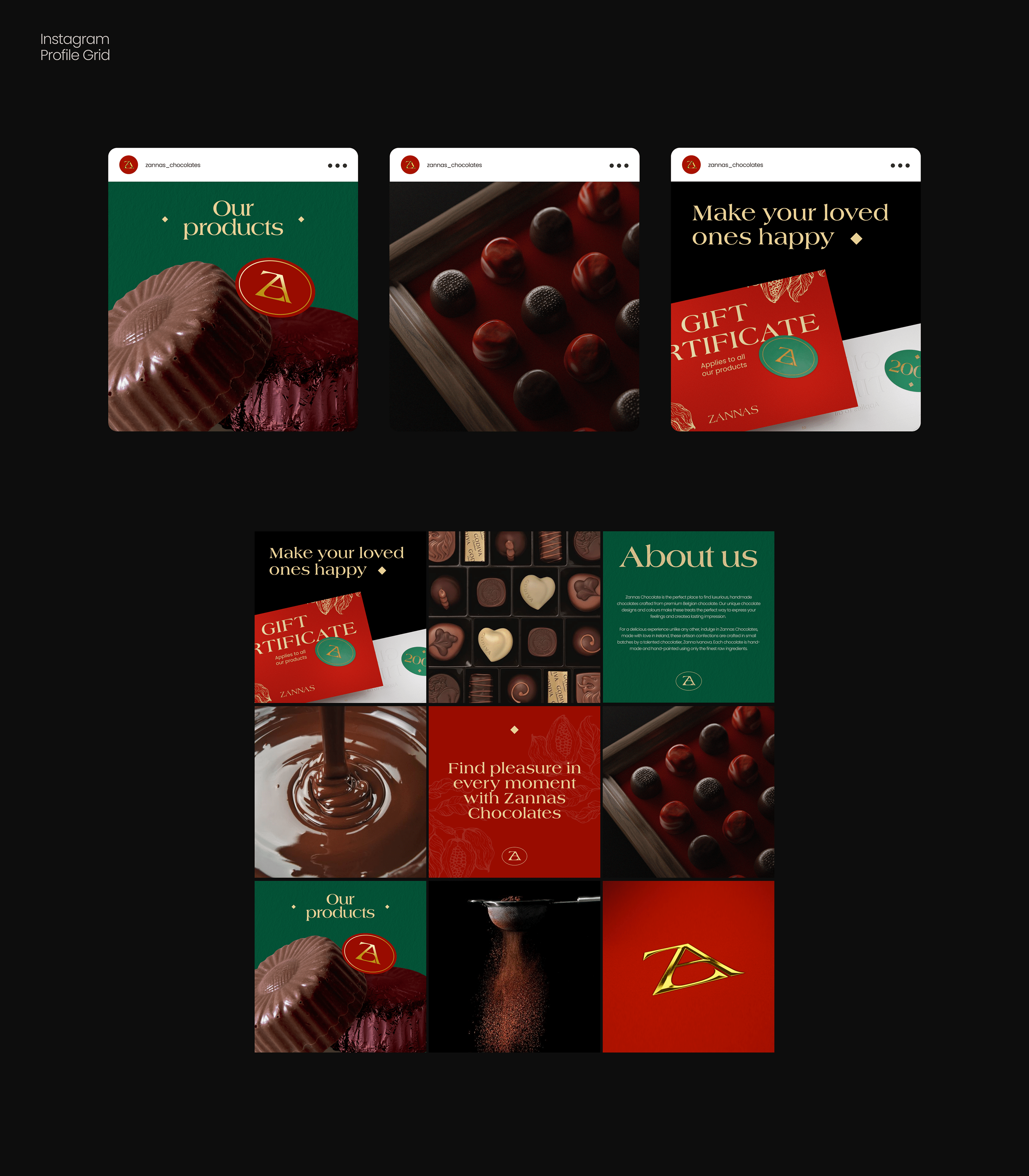 Zanna's Chocolates Visual Brand identity — Изображение №10 — Брендинг на Dprofile