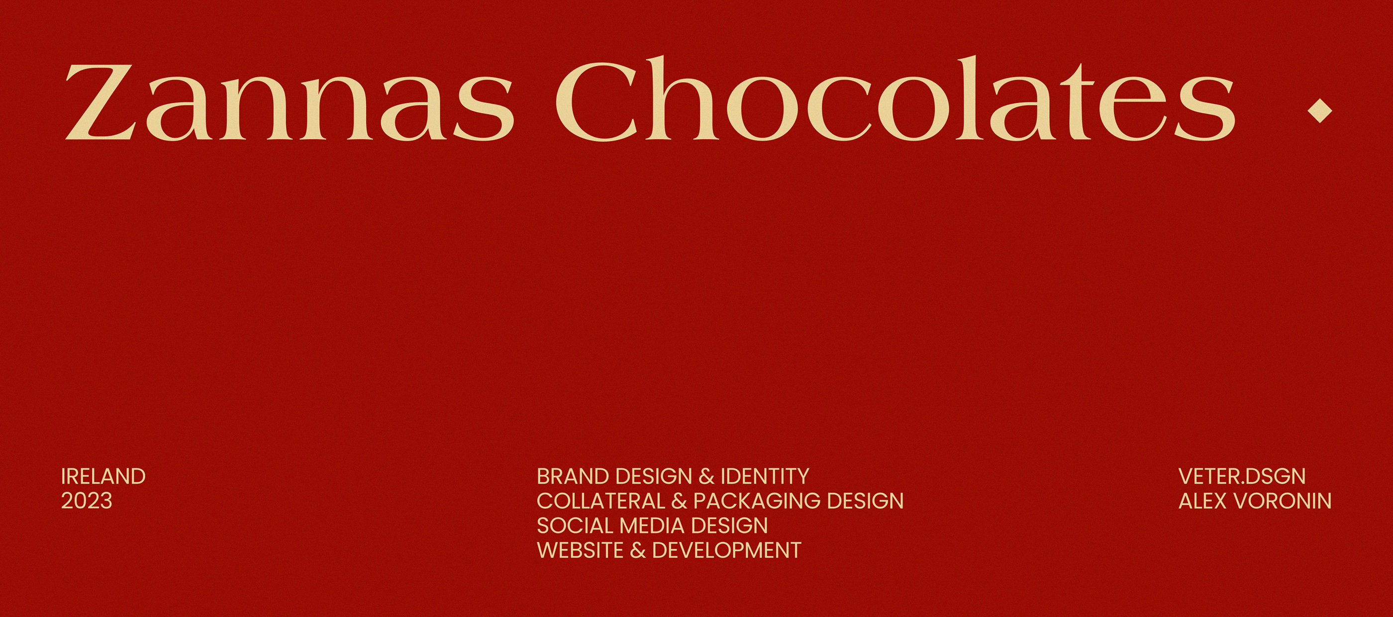 Zanna's Chocolates Visual Brand identity — Изображение №2 — Брендинг на Dprofile