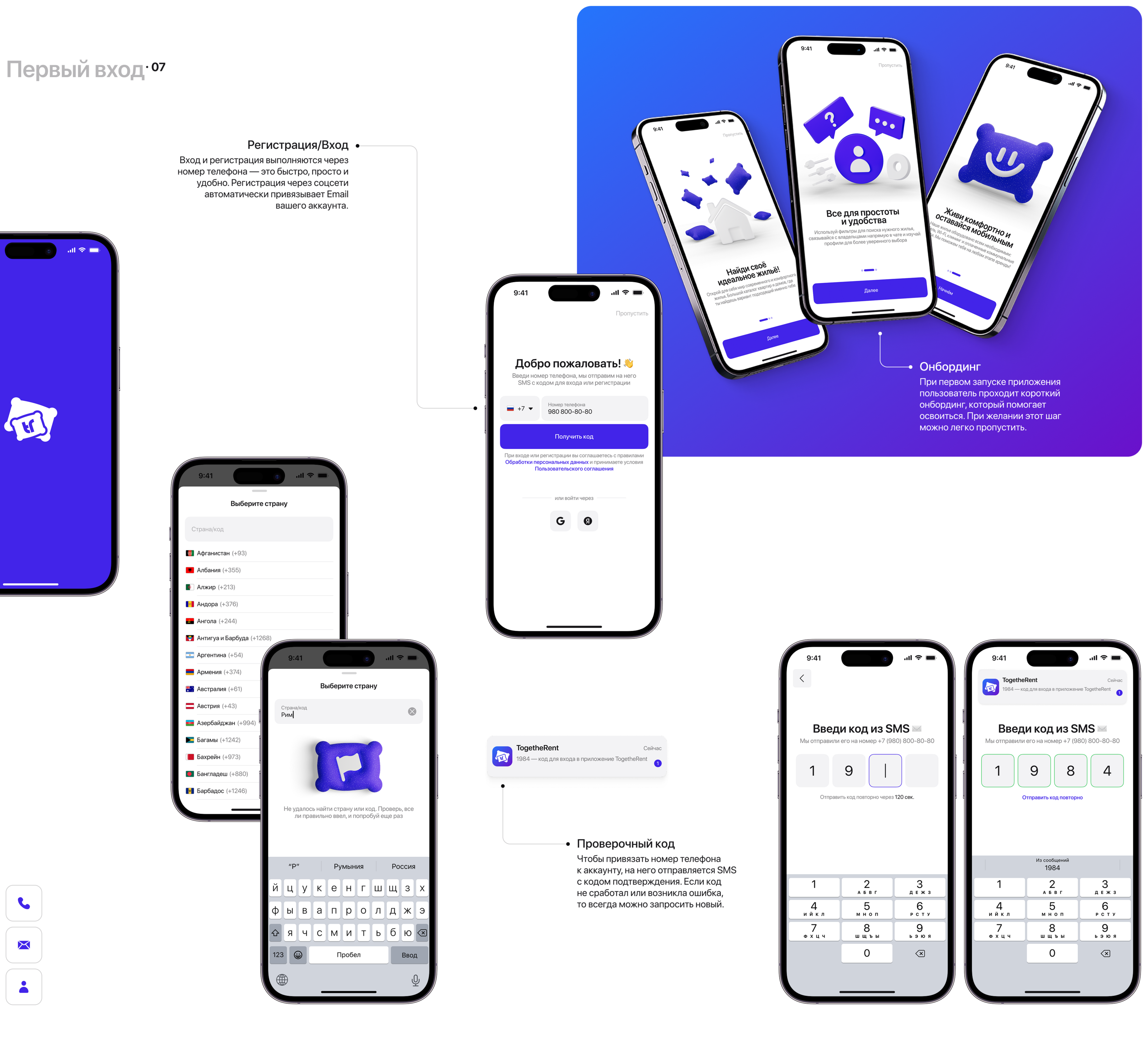 TogetheRent | Mobile App | Co-Living — Изображение №4 — Интерфейсы, Анимация на Dprofile