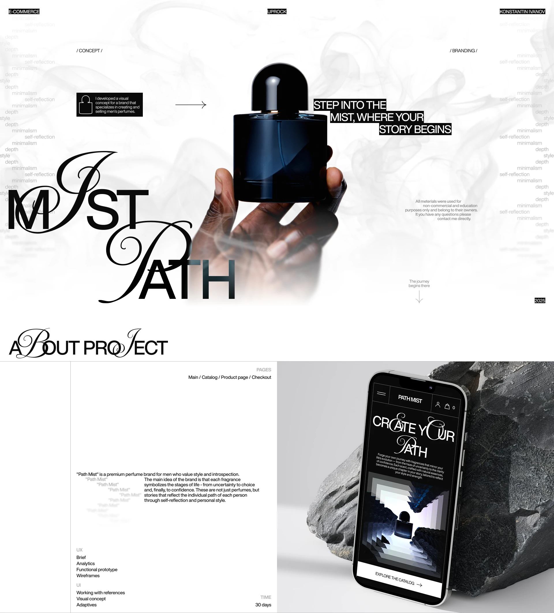 MIST PATH | E-COMMERCE — Изображение №1 — Интерфейсы, Брендинг на Dprofile