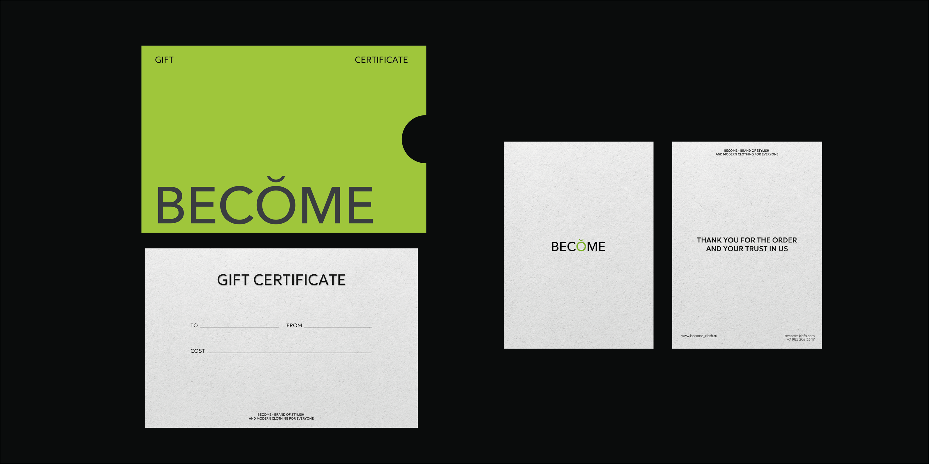 Фирменный стиль бренда одежды BECOME — Изображение №6 — Брендинг, Графика на Dprofile
