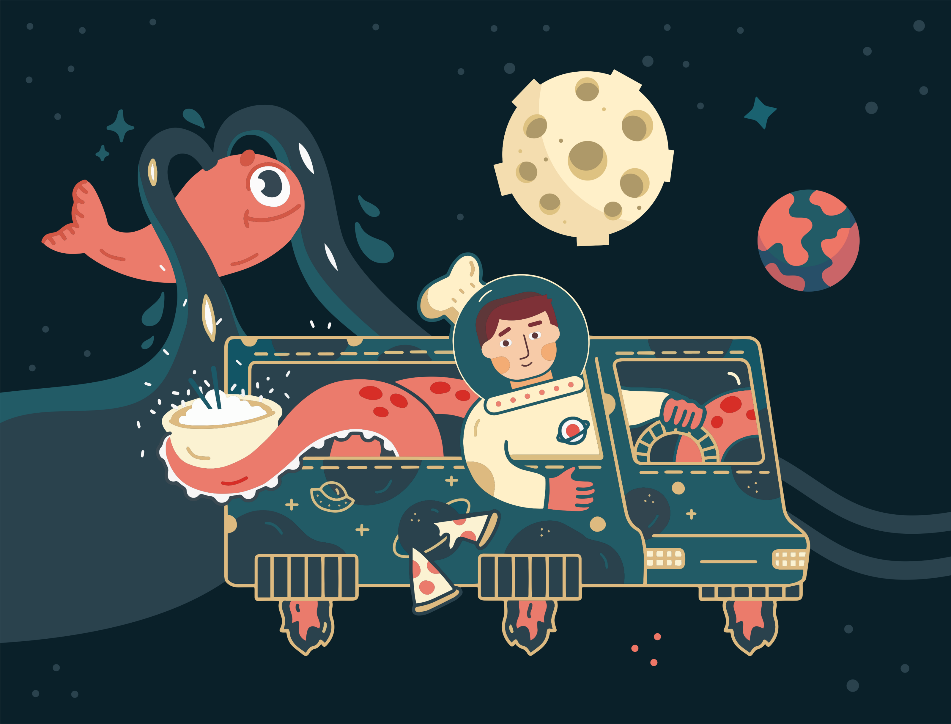Ребрендинг | KOSMOBOX — Изображение №9 — Брендинг, Иллюстрация на Dprofile