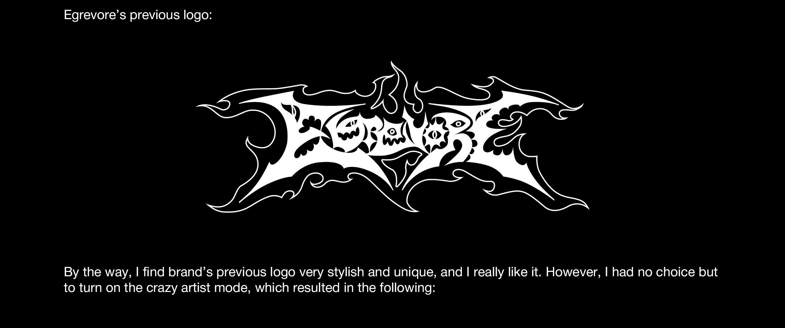 Egrevore | illustrated metal logo — Изображение №2 — Брендинг, Графика на Dprofile