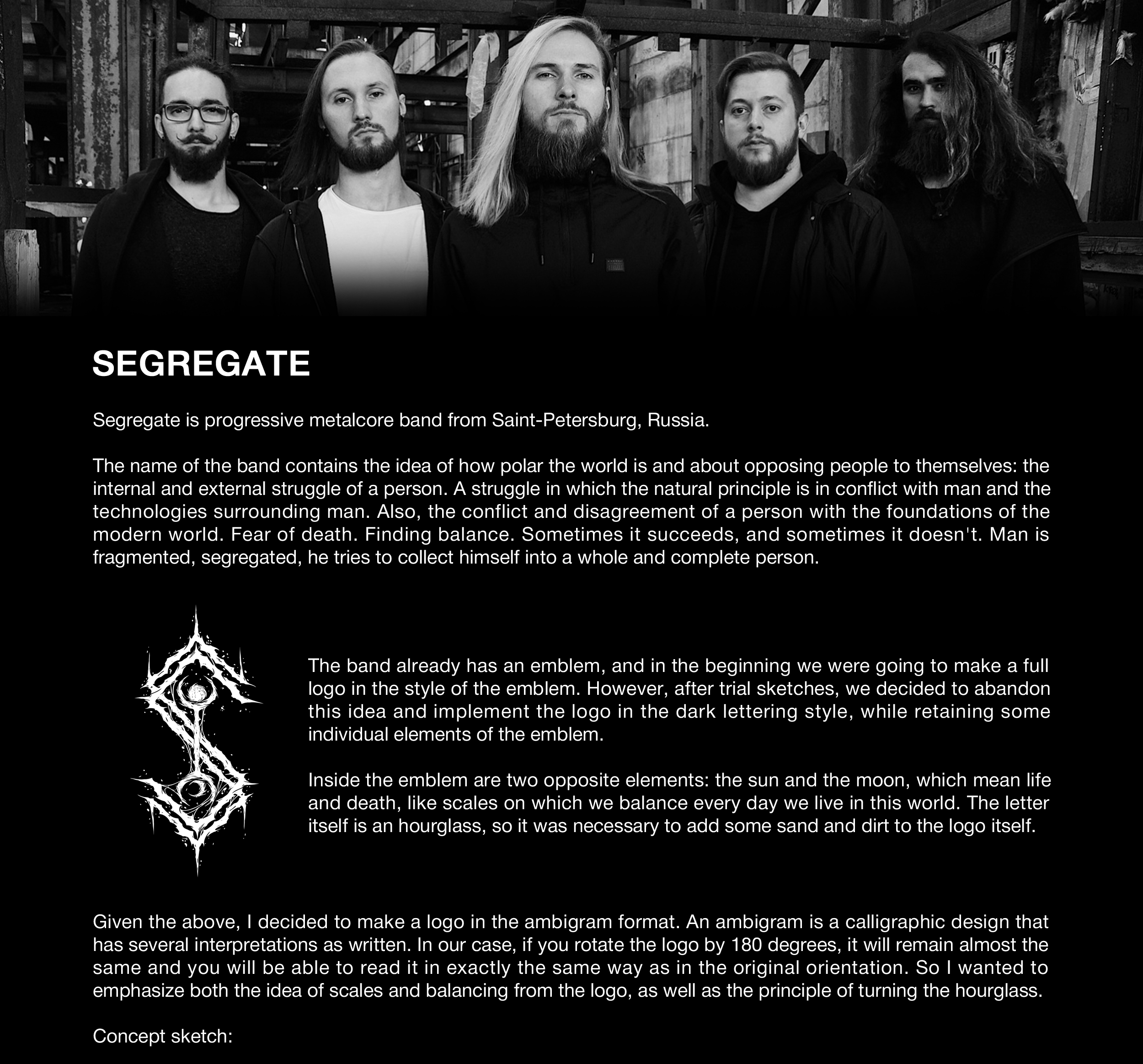 Segregate | dark lettering ambigram — Изображение №1 — Брендинг, Графика на Dprofile