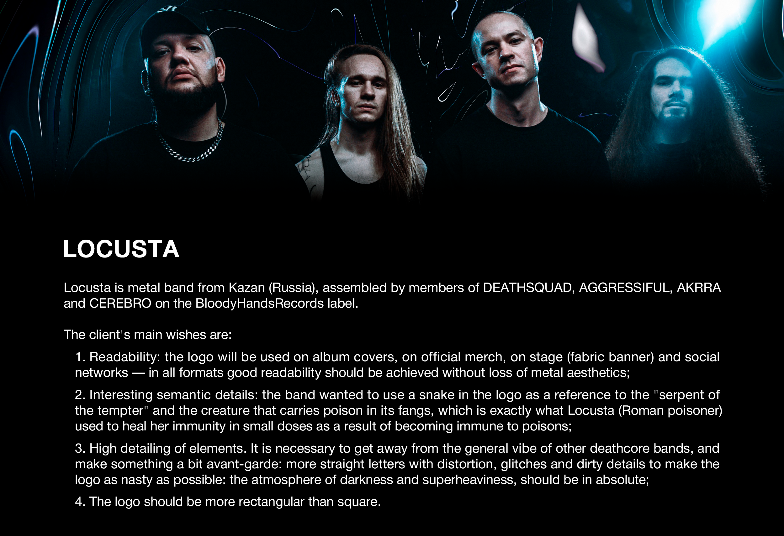 Locusta | metal band logo — Изображение №1 — Брендинг, Графика на Dprofile