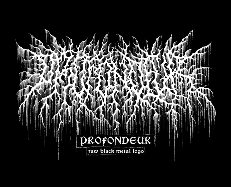 Profondeur | raw black metal logo на Dprofile