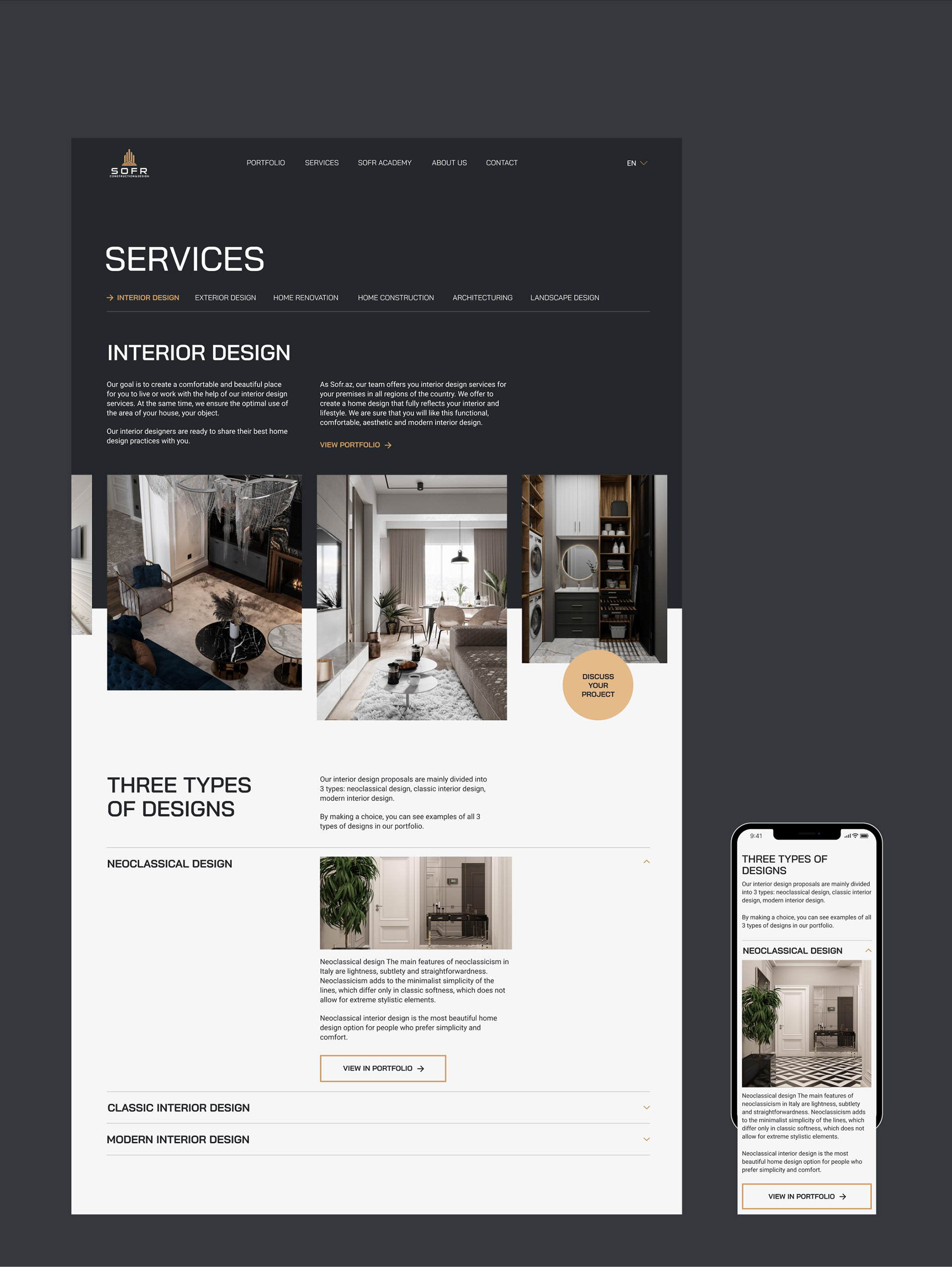 SOFR CONSTRUCTION & DESIGN — Изображение №9 — Интерфейсы на Dprofile