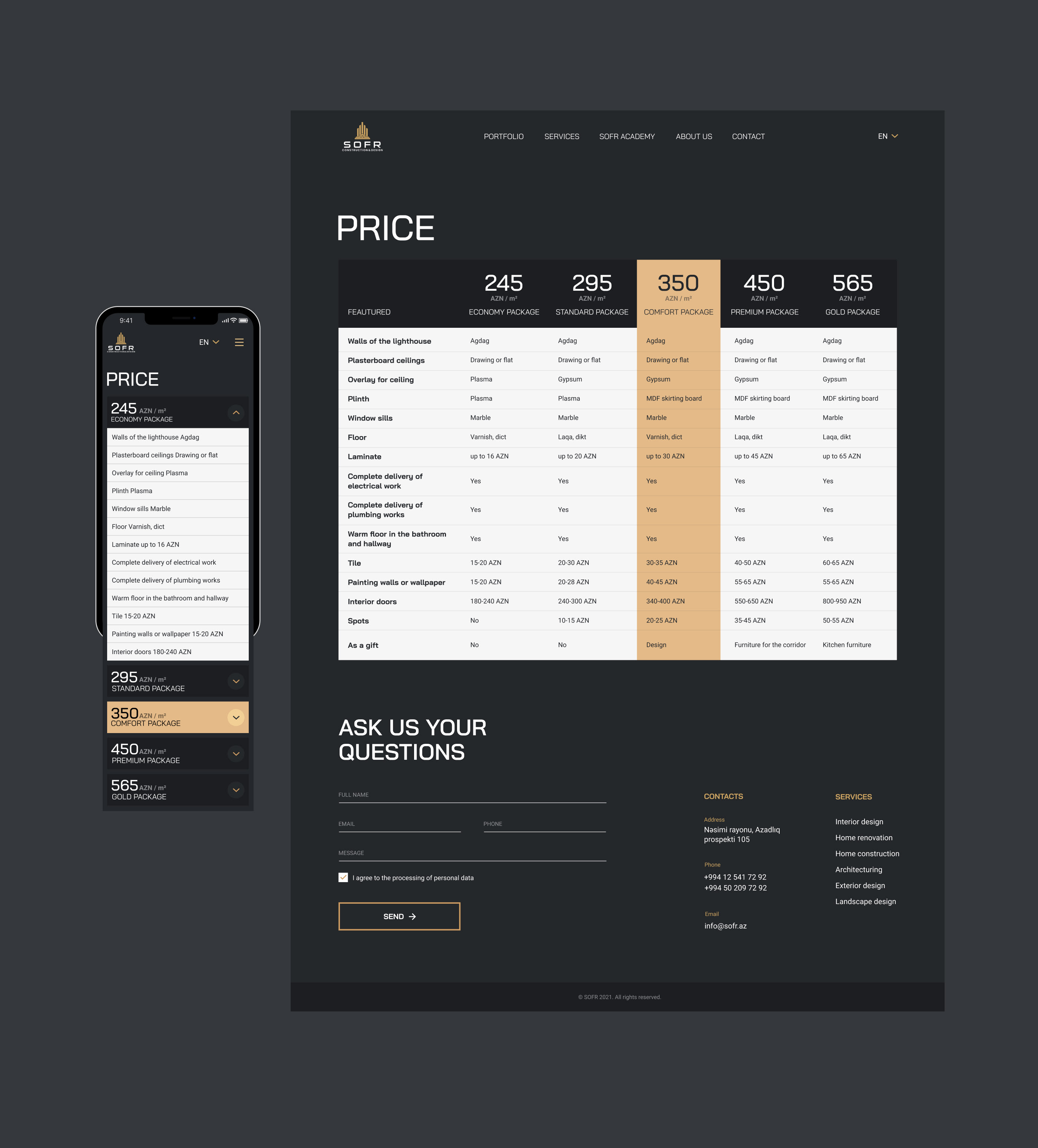 SOFR CONSTRUCTION & DESIGN — Изображение №13 — Интерфейсы на Dprofile