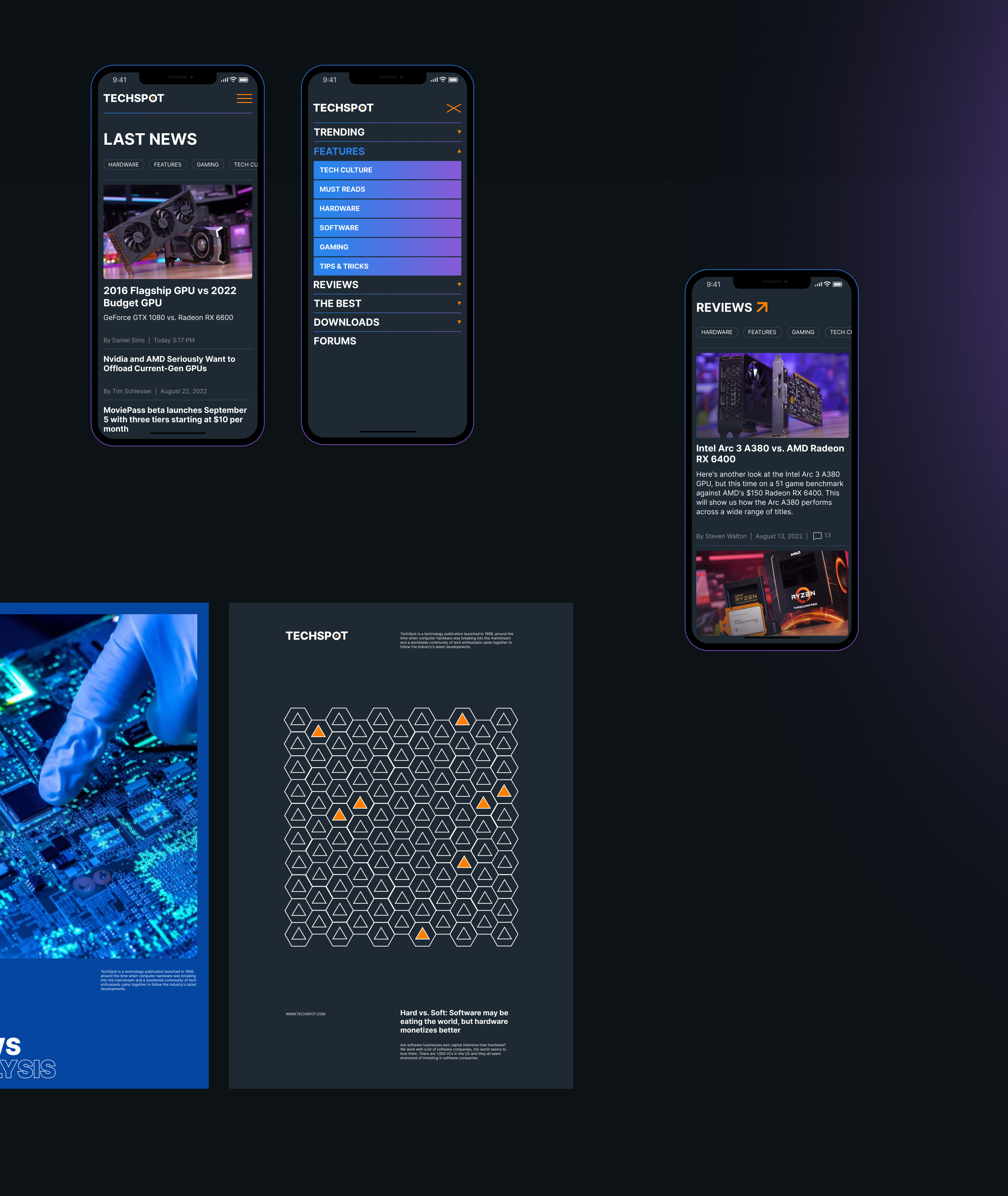 Techspot news site — Изображение №6 — Интерфейсы на Dprofile