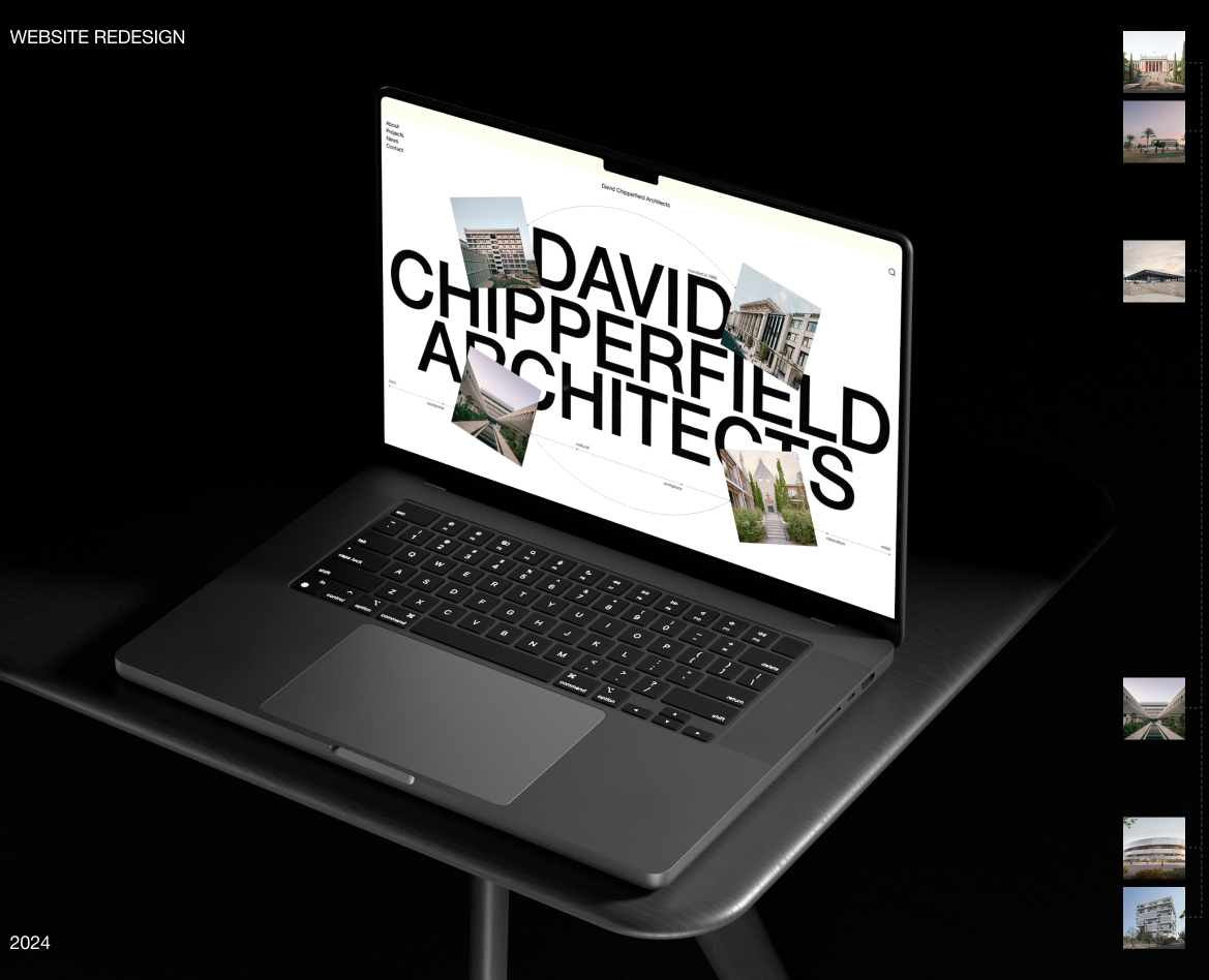 David Chipperfield Architects | Corporate website Redesign — Интерфейсы на Dprofile