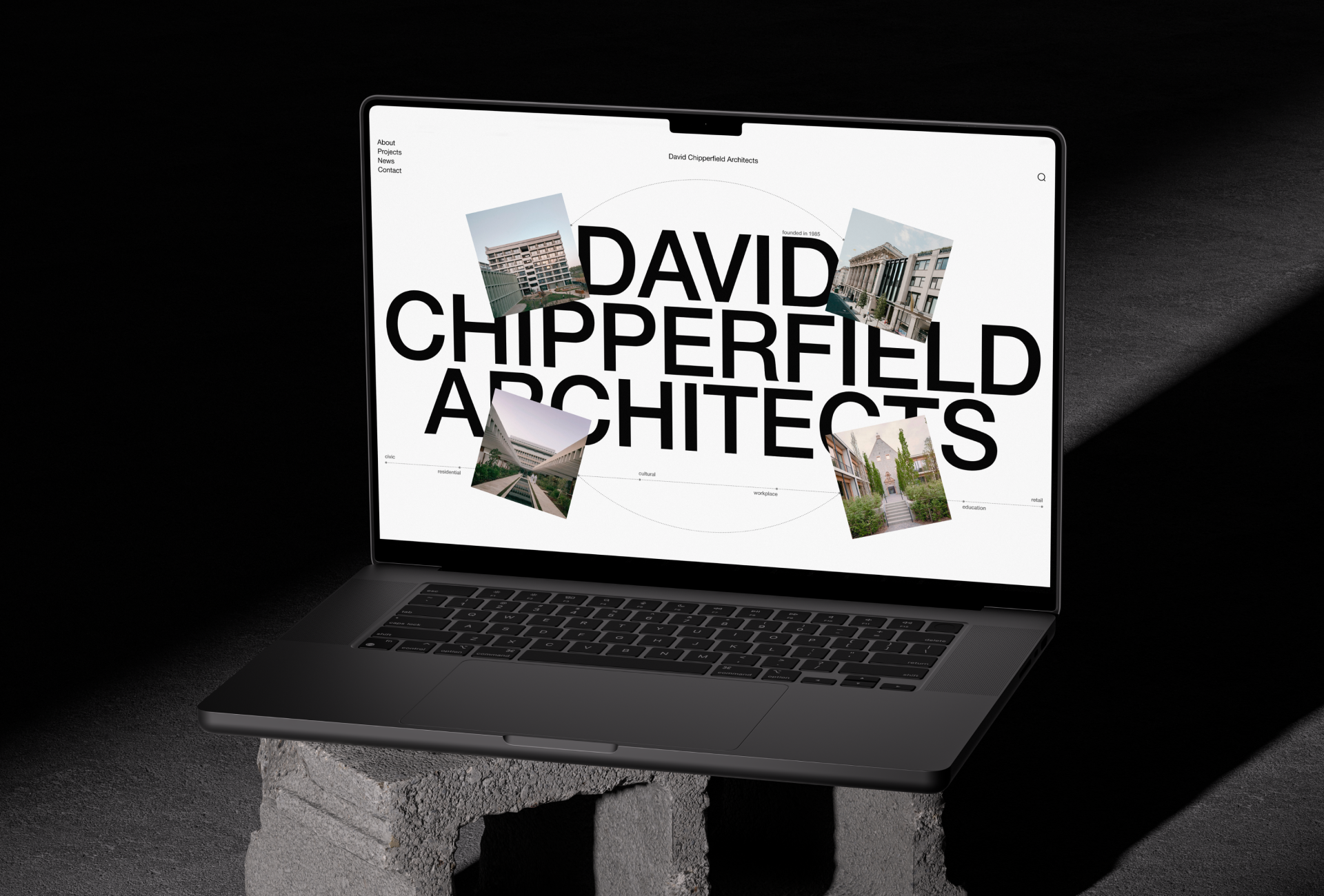 David Chipperfield Architects | Corporate website Redesign — Изображение №2 — Интерфейсы на Dprofile