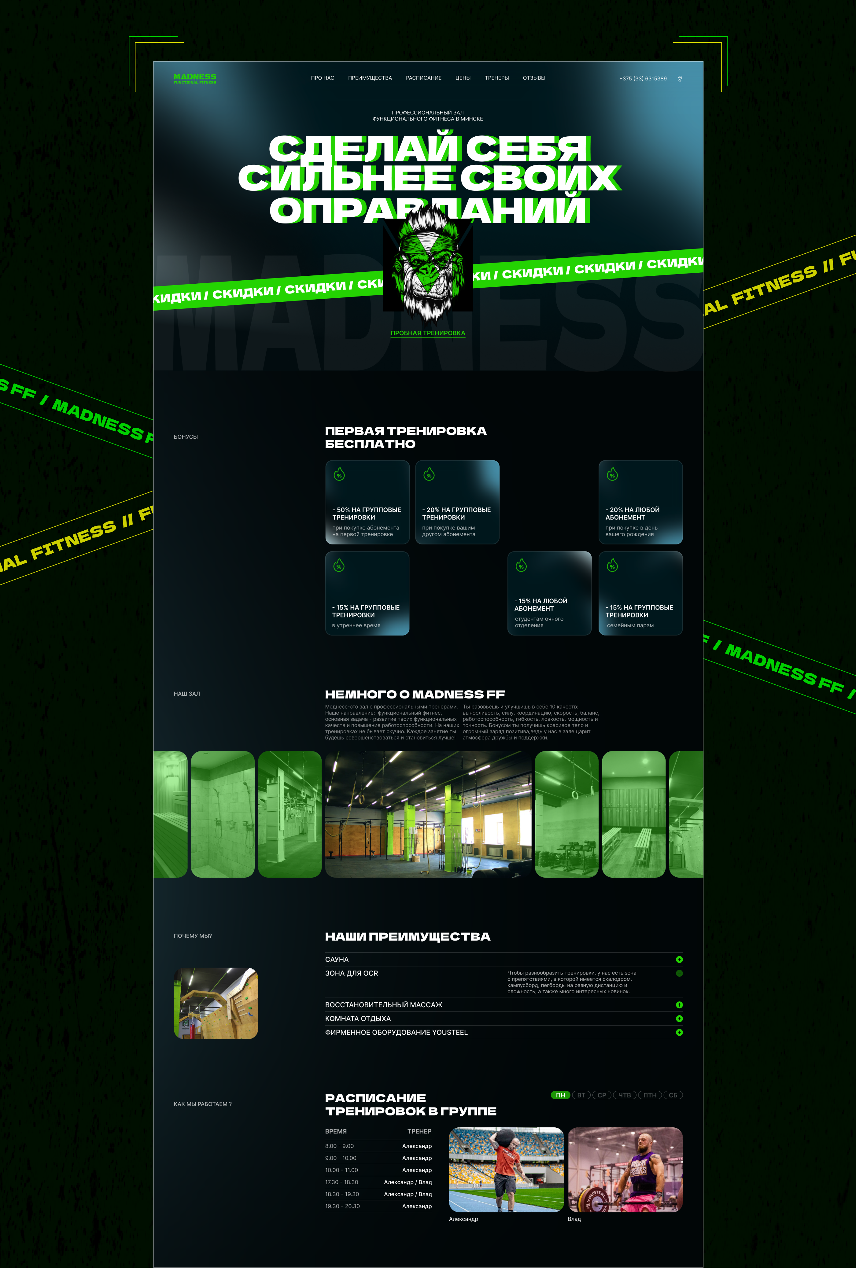 MADNESS FF | REDESIGN CONCEPT | landing page — Изображение №3 — Интерфейсы на Dprofile