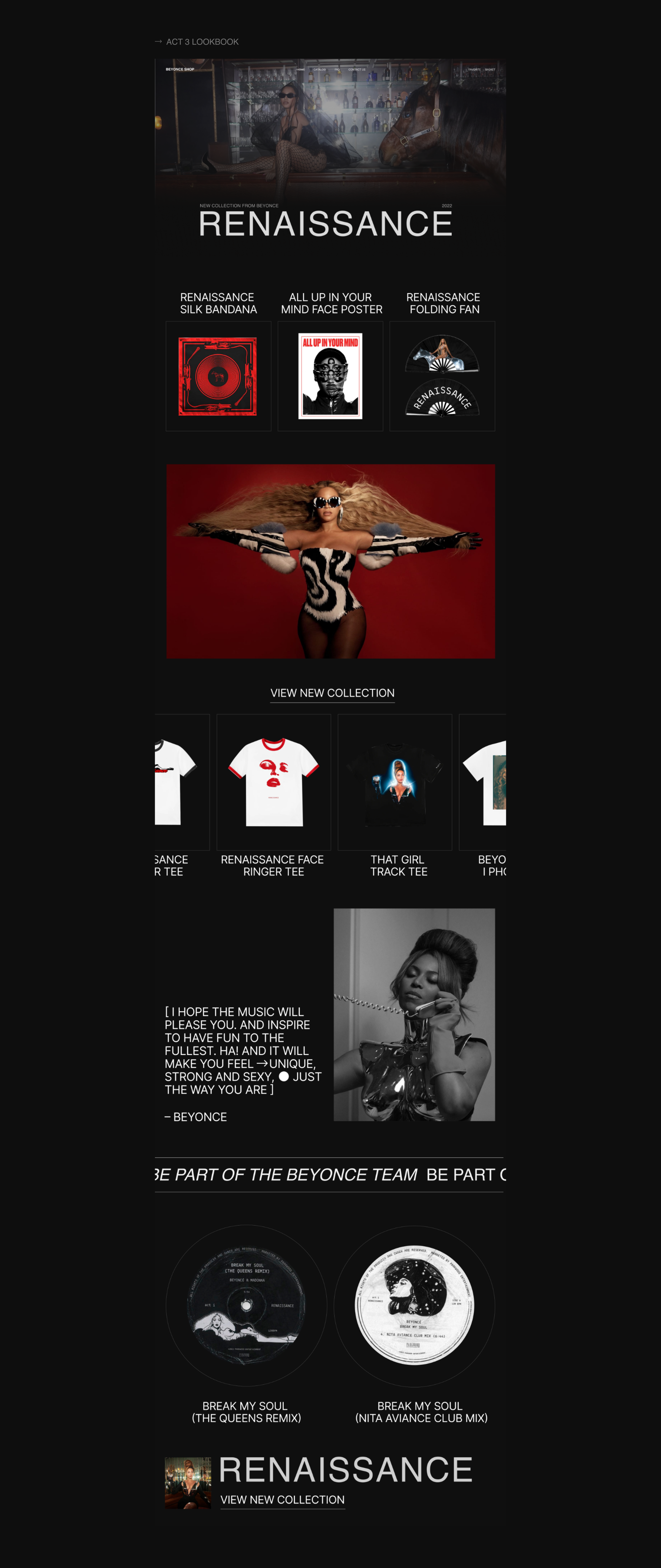Интернет-магазин Beyonce Shop — Изображение №7 — Интерфейсы на Dprofile
