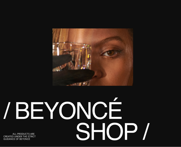 Интернет-магазин Beyonce Shop — Интерфейсы на Dprofile