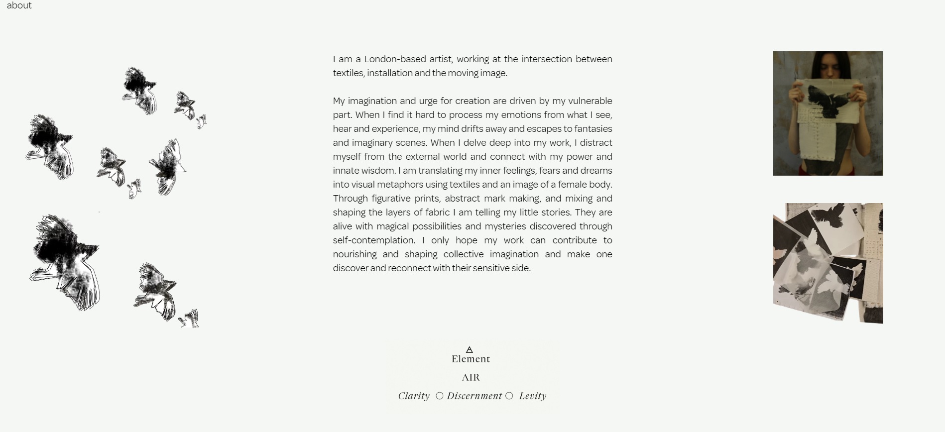 сайт для художника / фэшн-креатора — Изображение №3 — Маркетинг, Интерфейсы на Dprofile