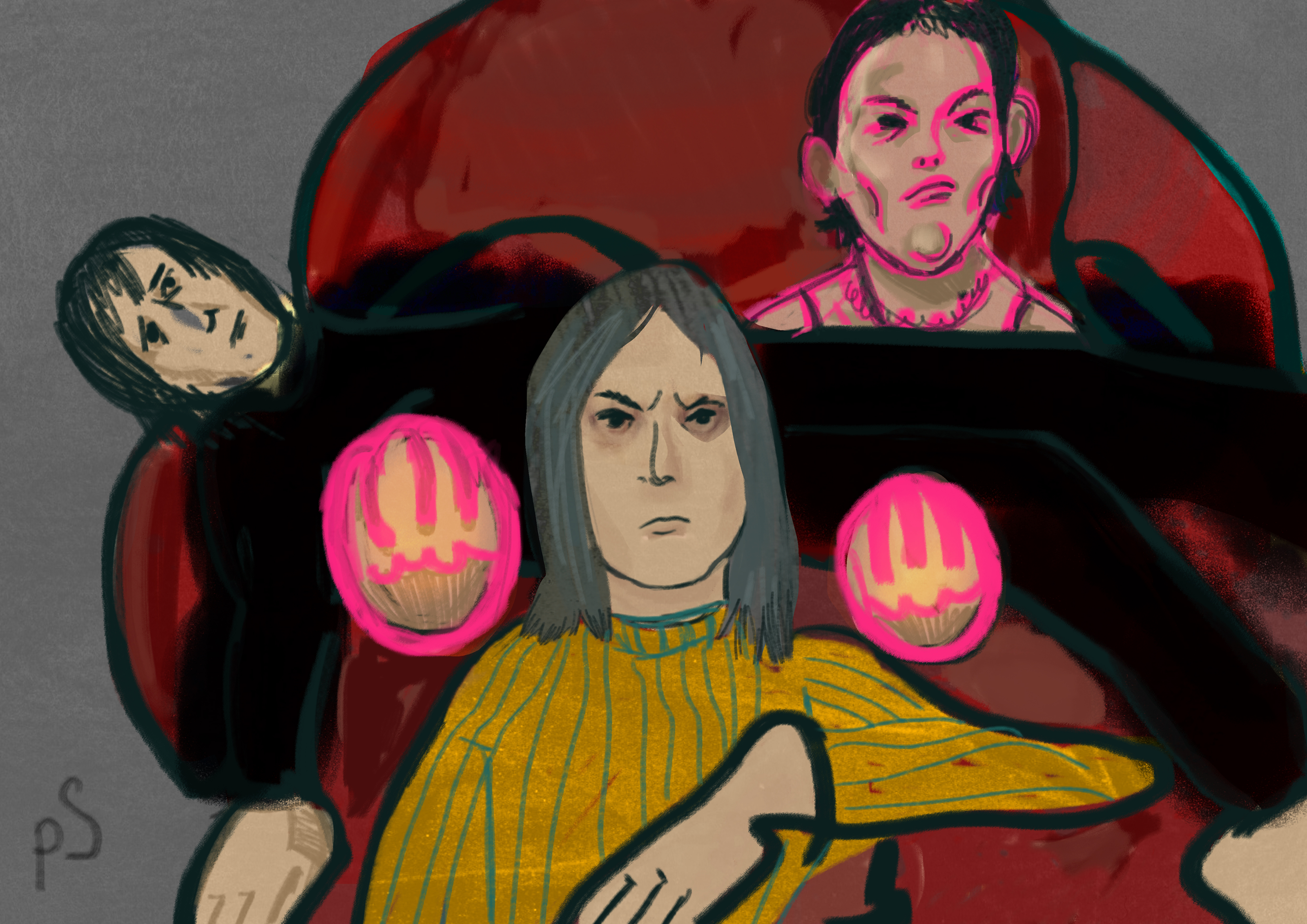 YBA — финальная иллюстрация курса «Лицо и цифра» — Изображение №1 — Иллюстрация на Dprofile