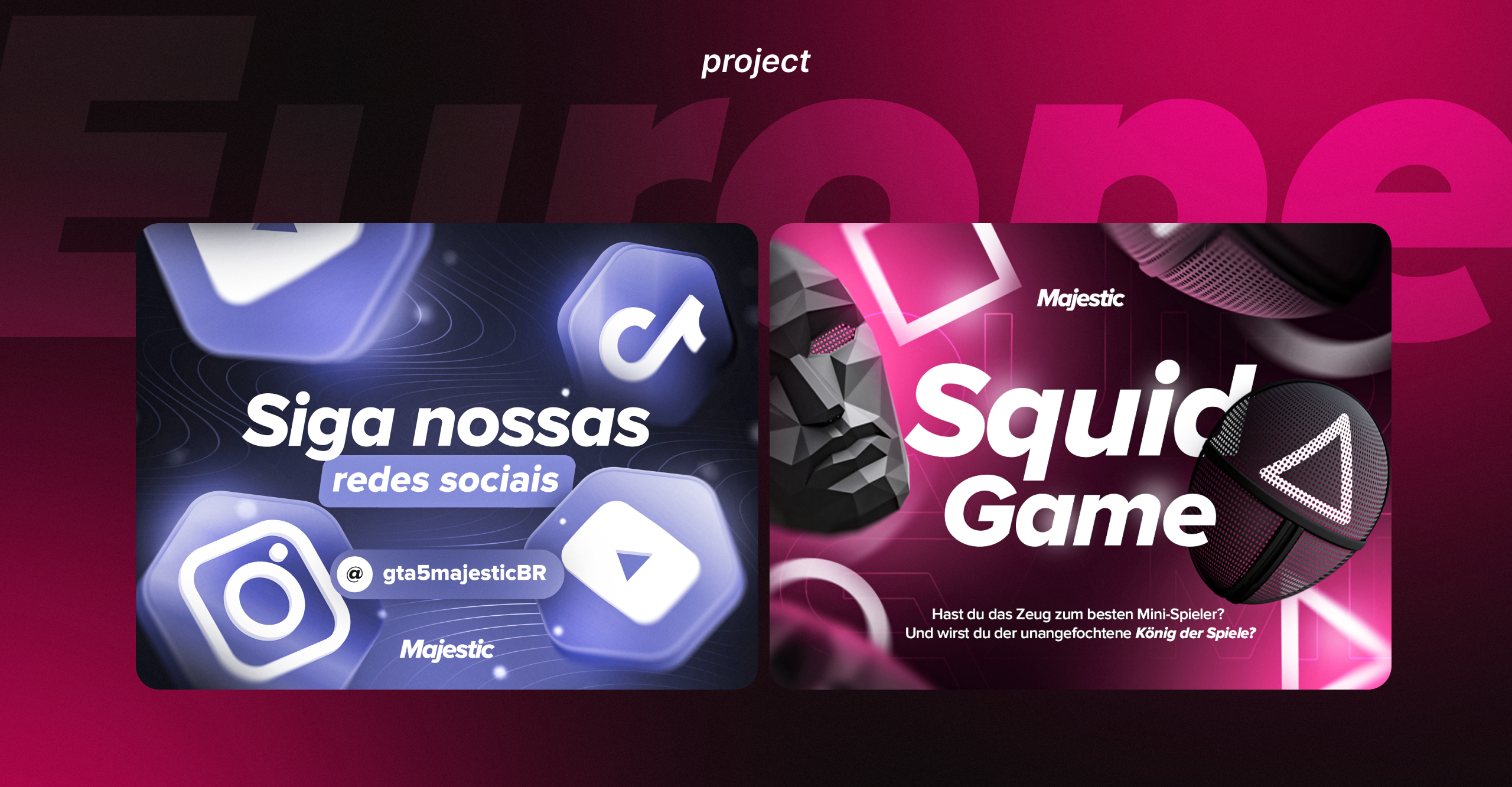 Majestic Role Play | Social Media Banners — Изображение №8 — Брендинг, Графика на Dprofile