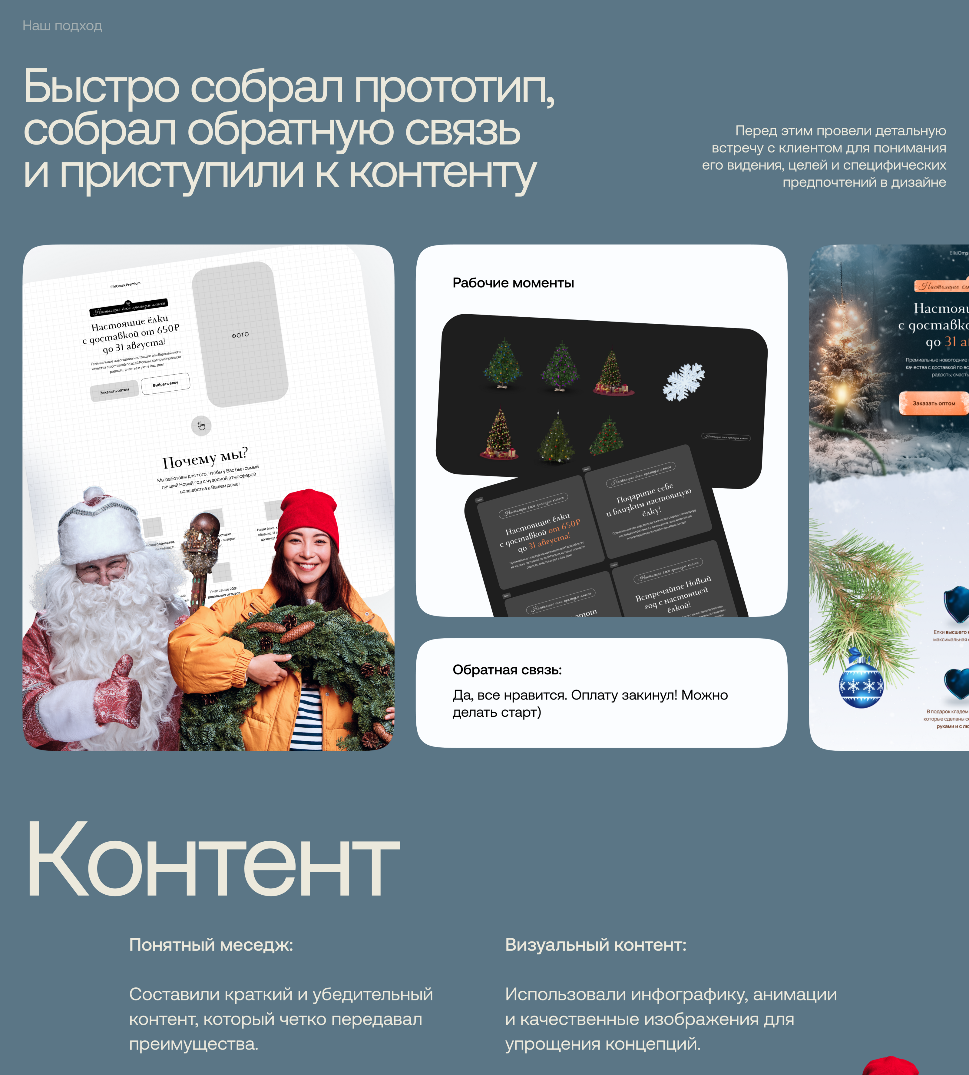 Разработка сайт для продажи Ёлок — Изображение №2 — Интерфейсы, Графика на Dprofile