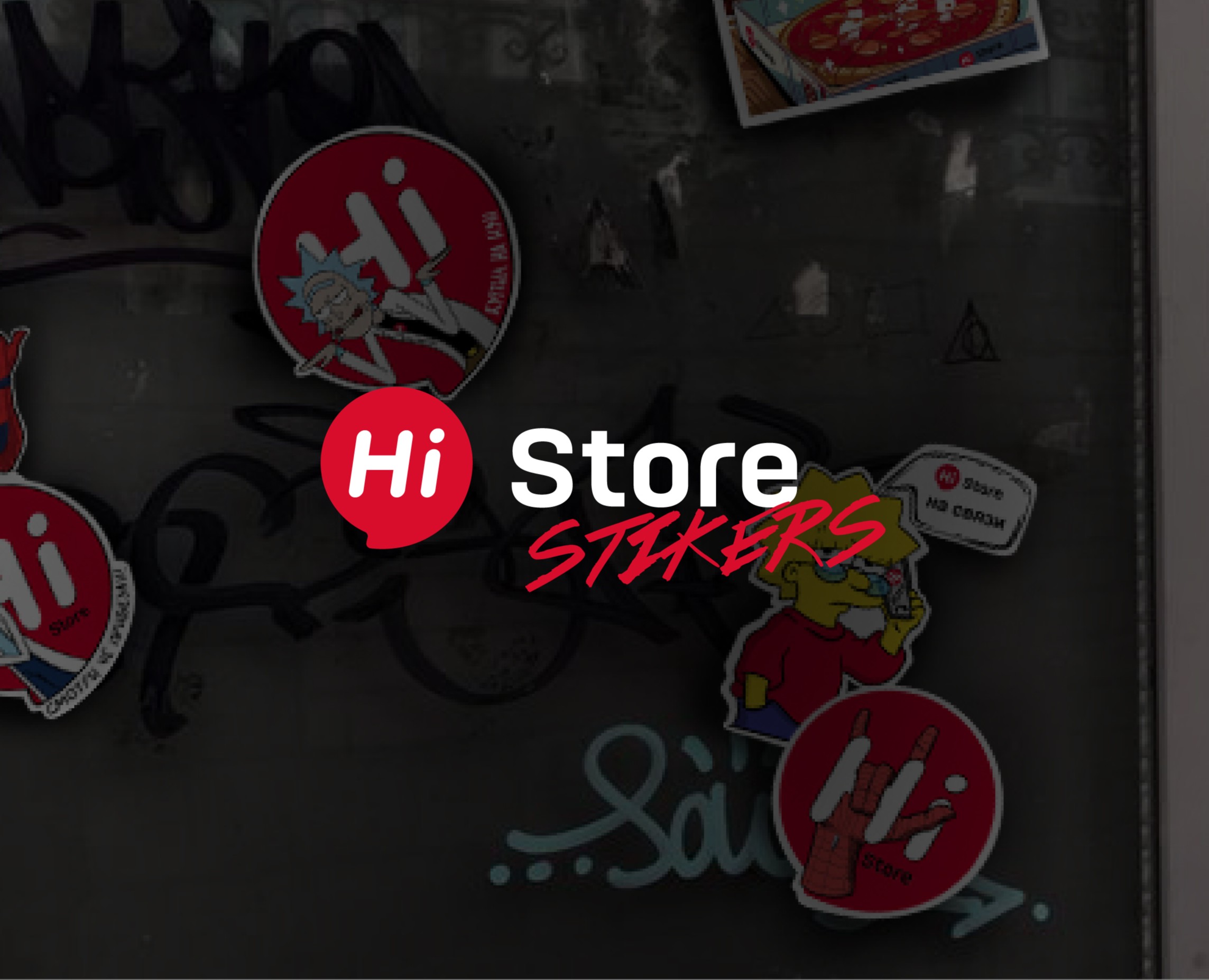 STIKERS DESIGN | HI STORE — Иллюстрация на Dprofile