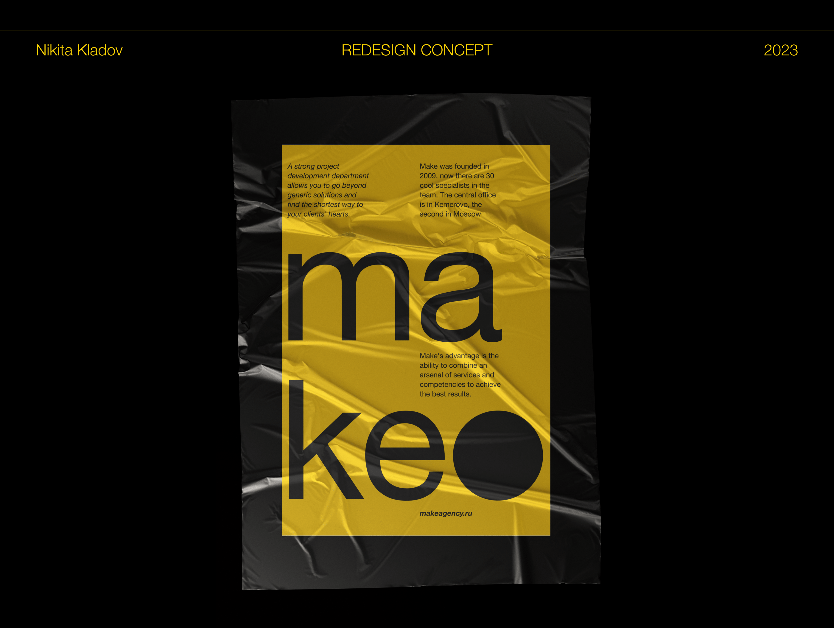 Make agency | Website redesign — Изображение №1 — Интерфейсы, Брендинг на Dprofile