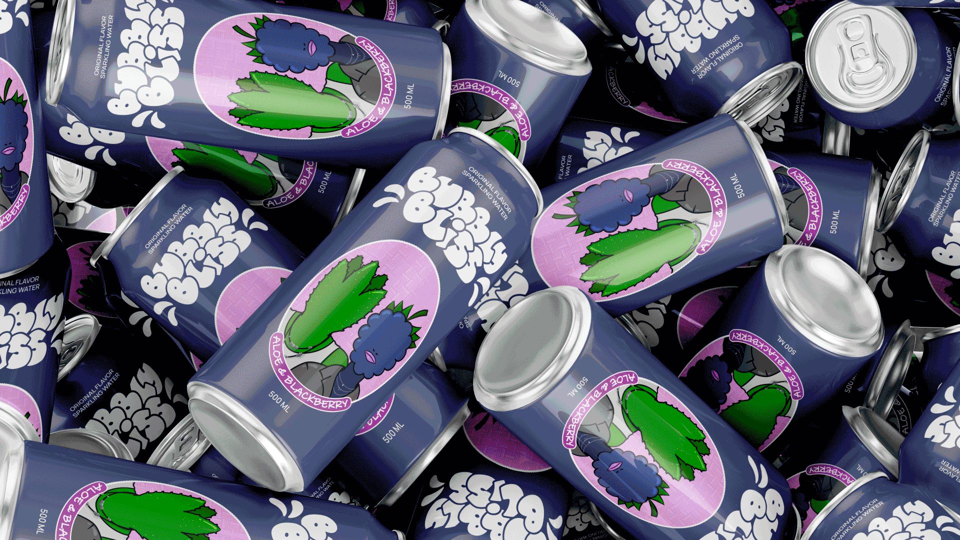 BUBBLY BLISS | SODA | LOGO | BRAND IDENTITY — Изображение №13 — Брендинг, Анимация на Dprofile