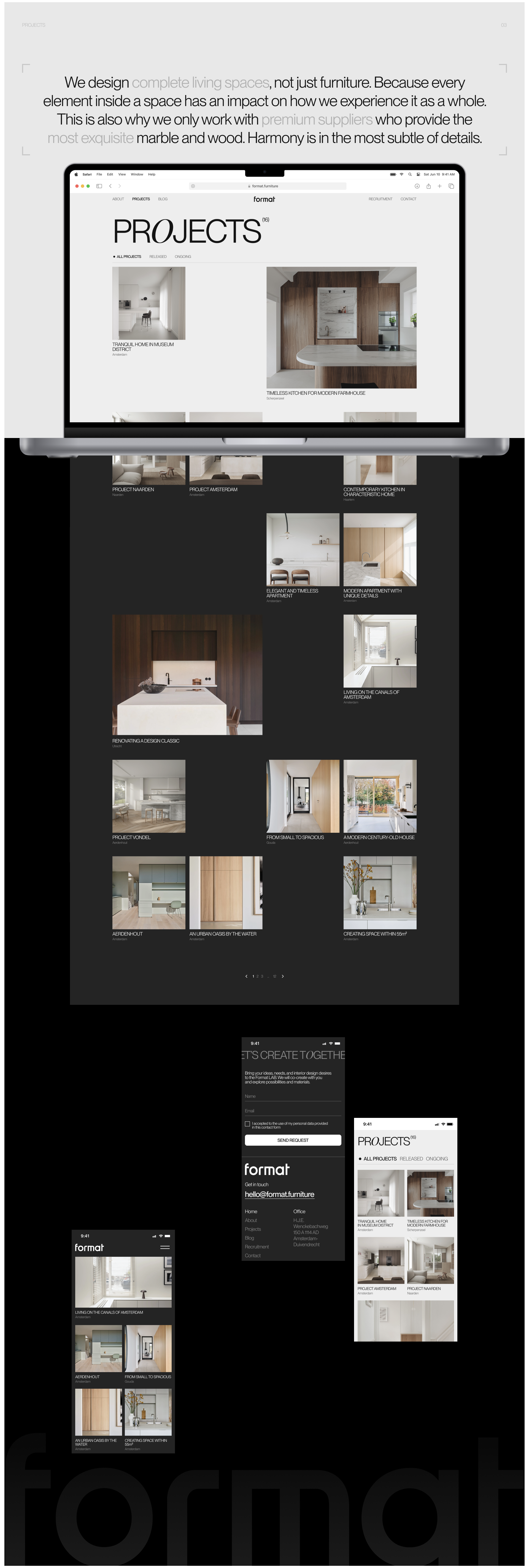 Format Furniture - Corporate Website — Изображение №6 — Интерфейсы на Dprofile