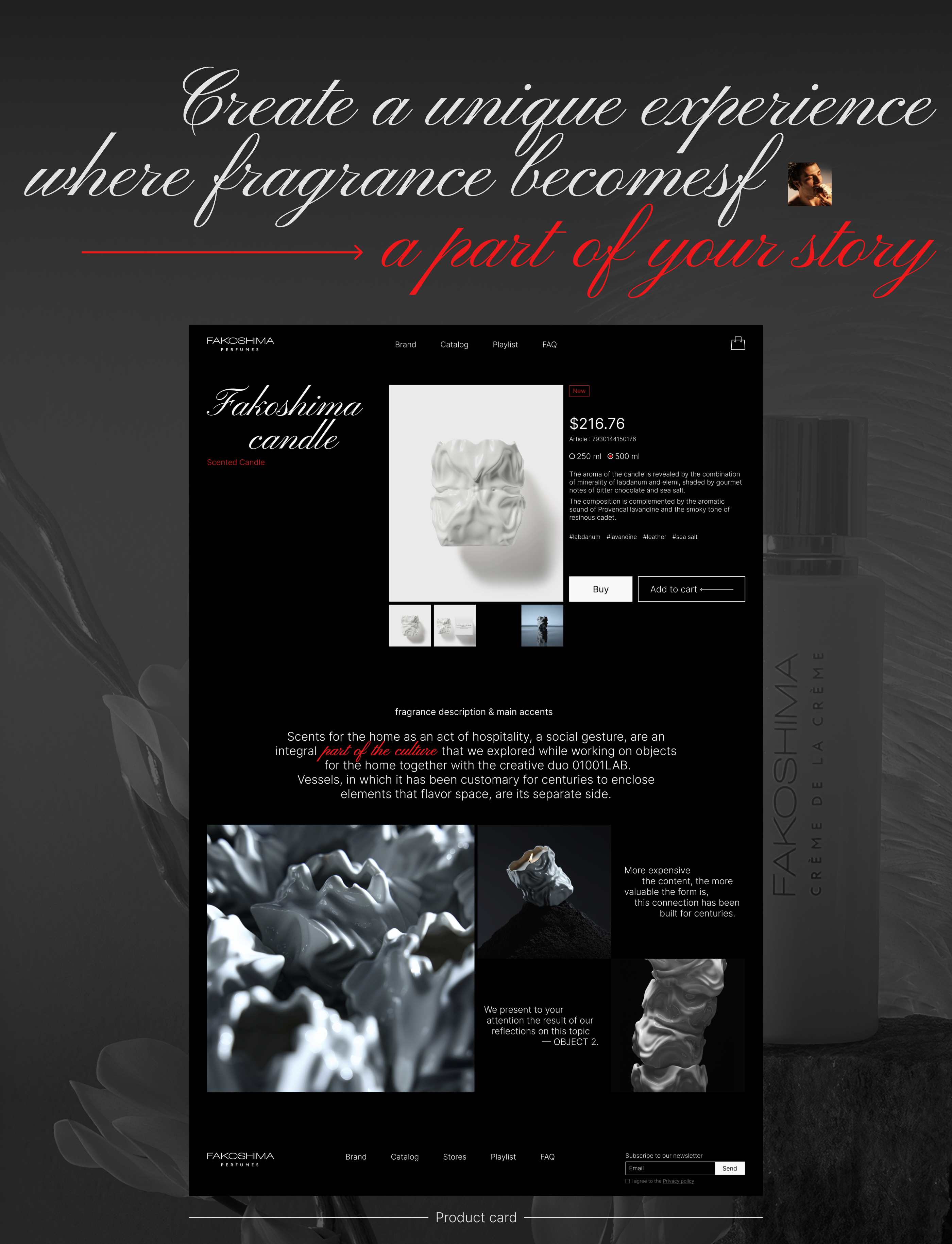Perfume boutique «Fakoshima Perfumes» — Изображение №10 — Интерфейсы на Dprofile