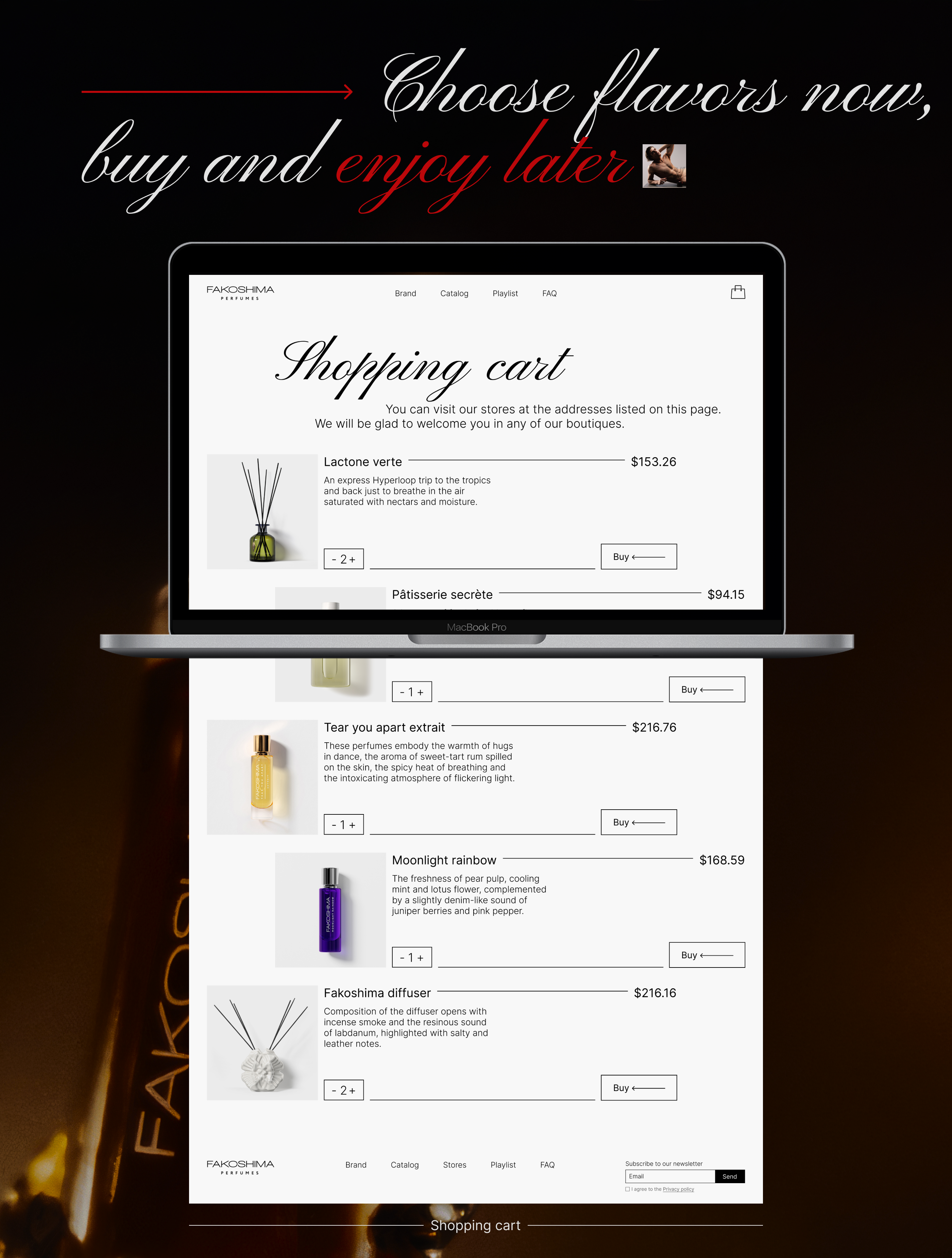 Perfume boutique «Fakoshima Perfumes» — Изображение №13 — Интерфейсы на Dprofile
