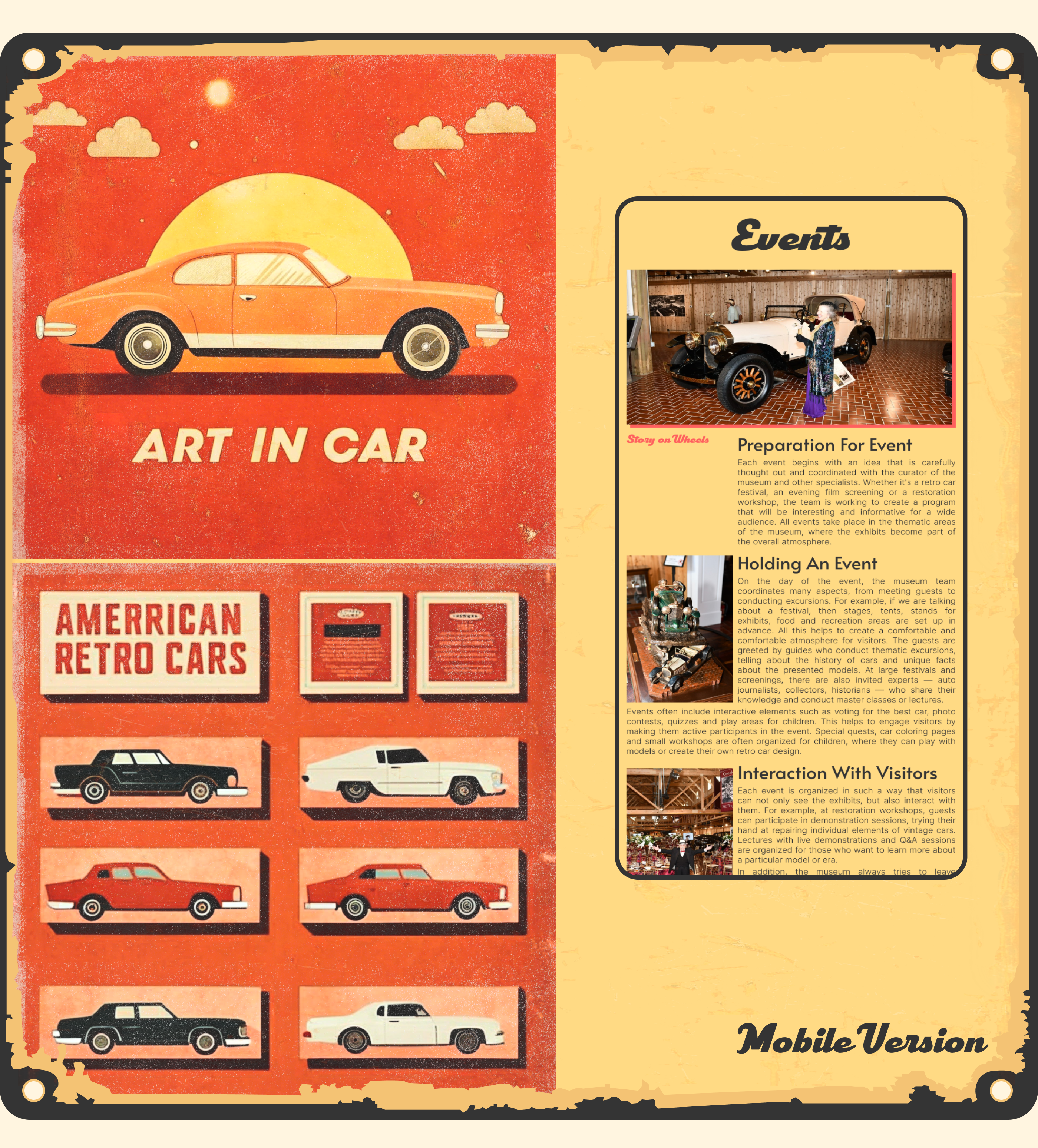 Museum of american retro cars «Art in Motion» — Изображение №6 — Интерфейсы, Графика на Dprofile