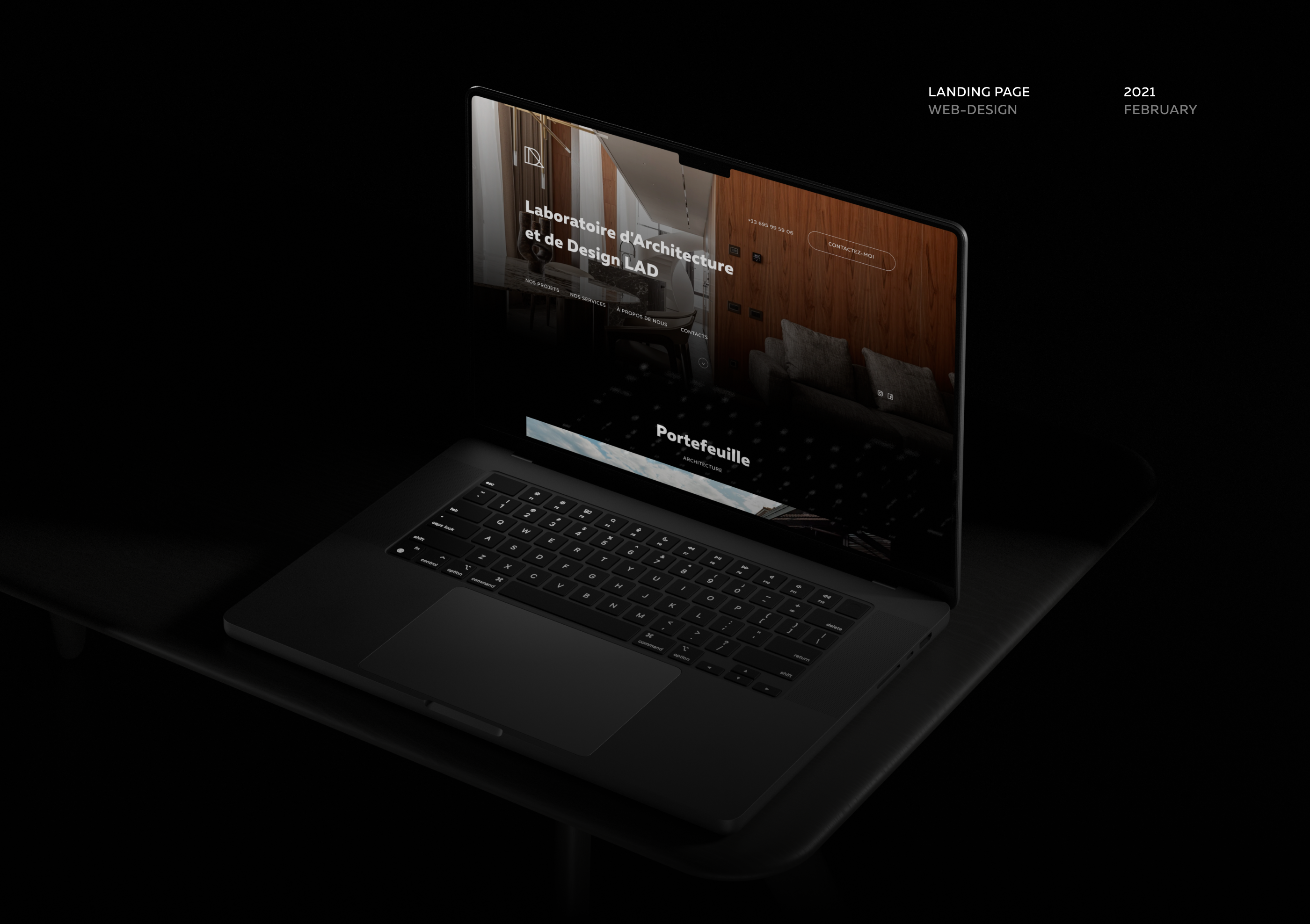 Landing Page. Architecture and Design Laboratory LAD. — Изображение №1 — Брендинг, Интерфейсы на Dprofile