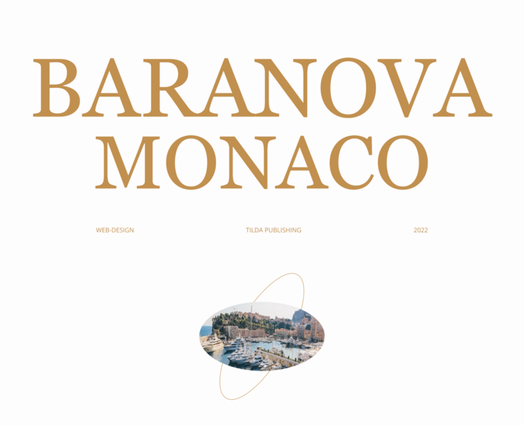 Multipage website | Baranova Monaco — Графика, Маркетинг на Dprofile