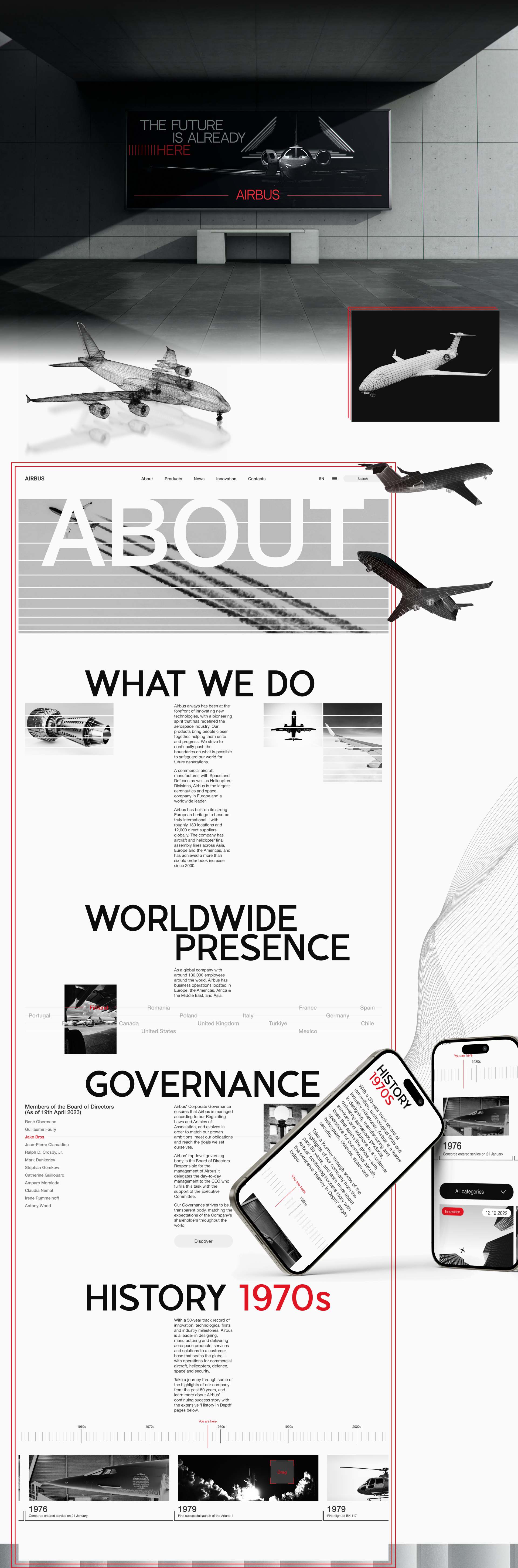 Airbus | Corporate website | Redesign — Изображение №10 — Интерфейсы на Dprofile