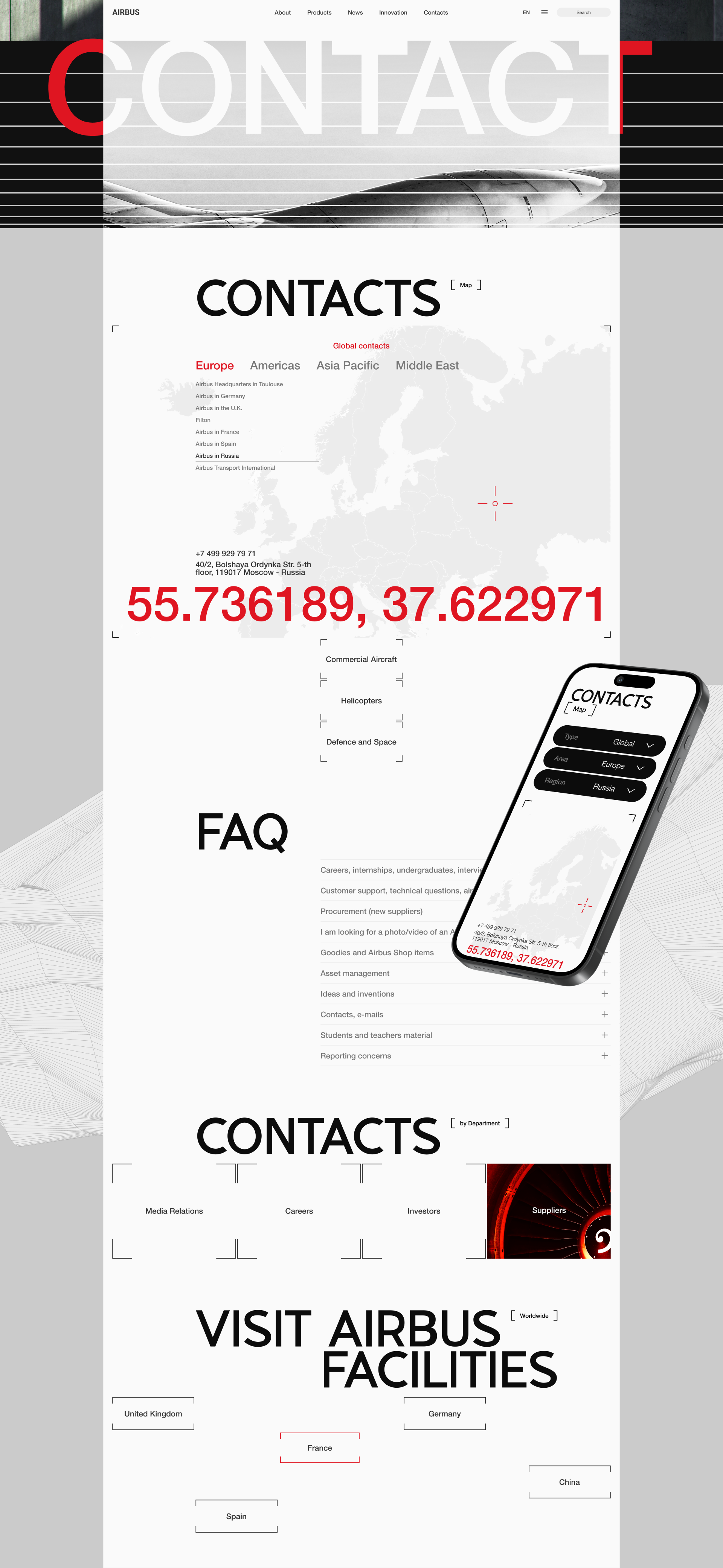 Airbus | Corporate website | Redesign — Изображение №12 — Интерфейсы на Dprofile