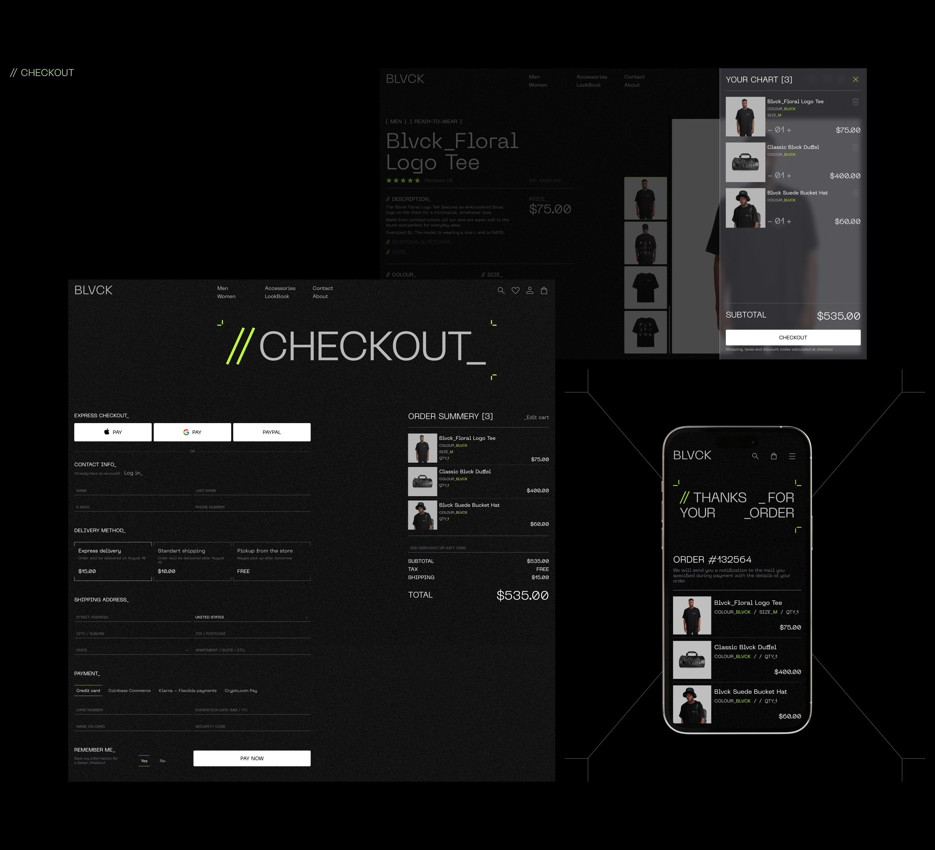 BLVCK // E-Commerce — Изображение №9 — Интерфейсы, Брендинг на Dprofile