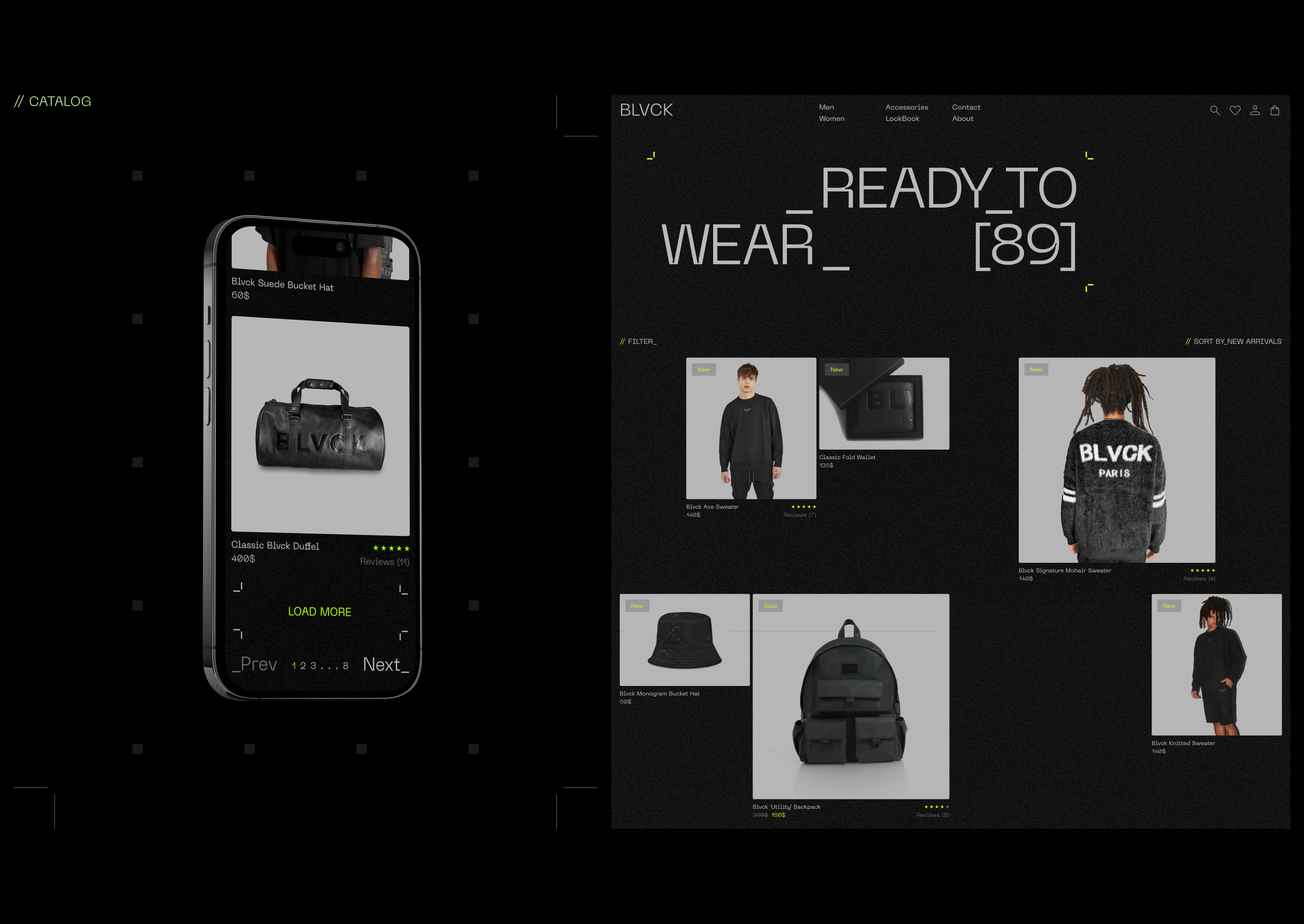 BLVCK // E-Commerce — Изображение №5 — Интерфейсы, Брендинг на Dprofile
