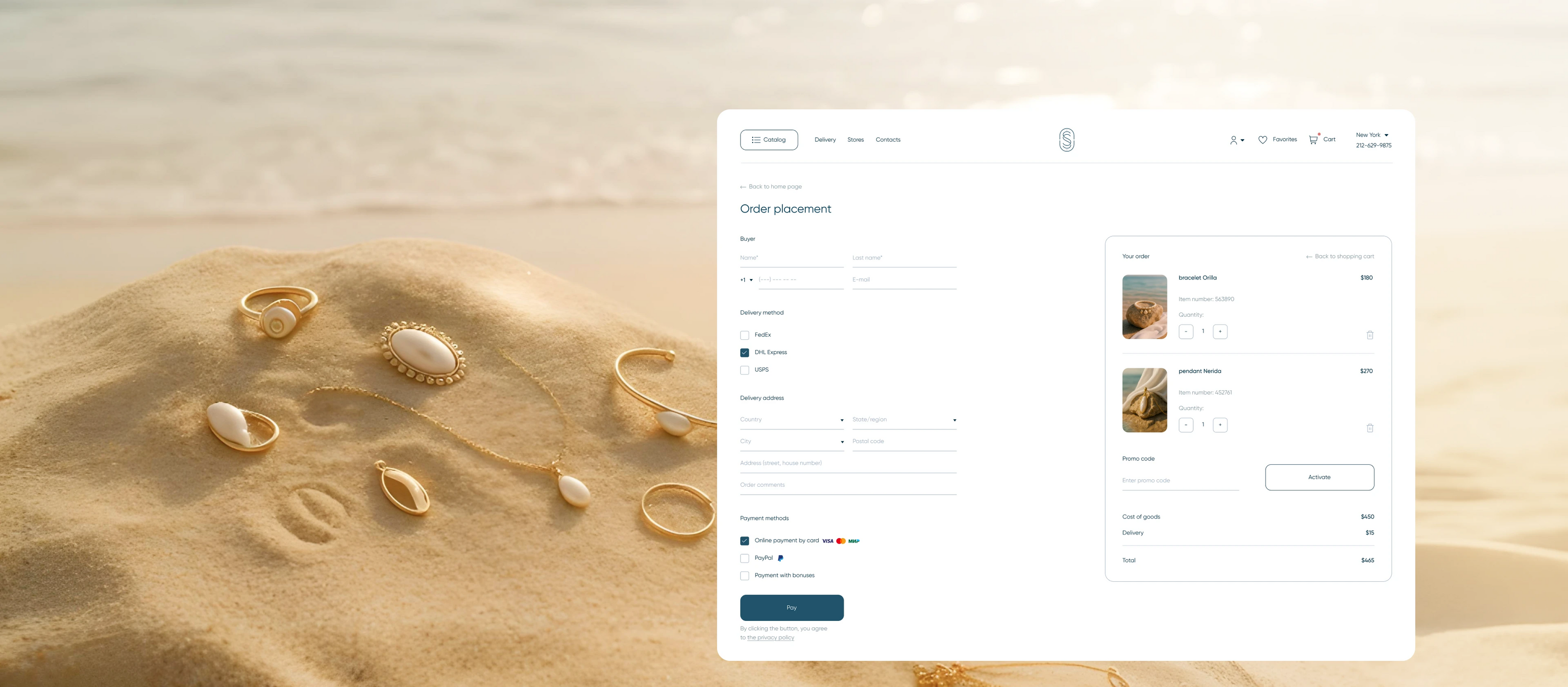 Jewelry E-Commerce UI/UX Design — Изображение №13 — Интерфейсы на Dprofile