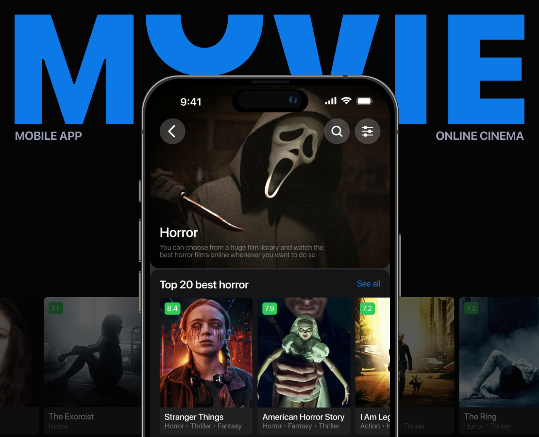 Online Cinema / Mobile app — Интерфейсы на Dprofile