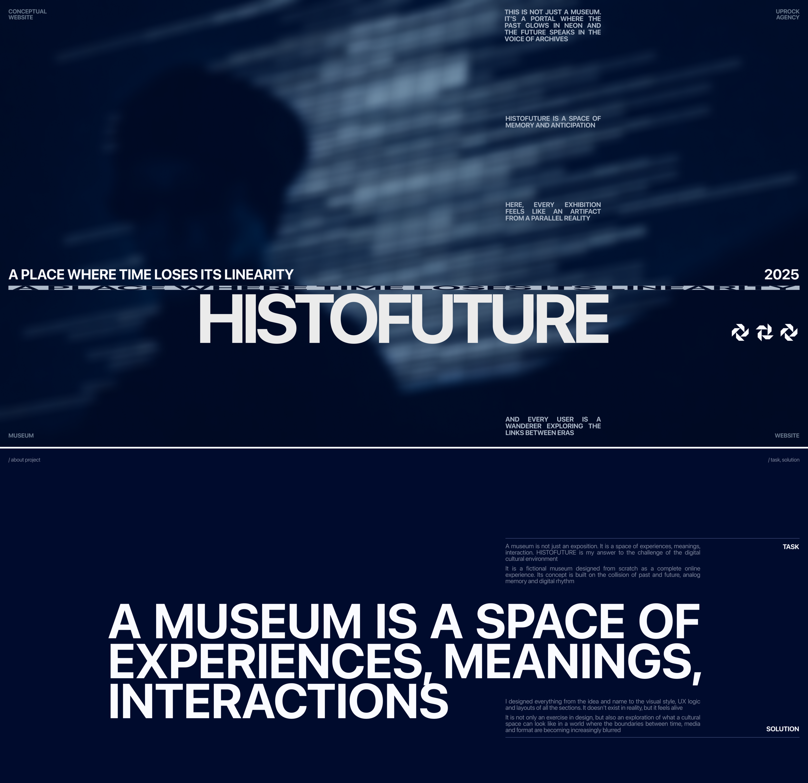 Museum HISTOFUTURE / Conceptual website — Изображение №1 — Интерфейсы на Dprofile