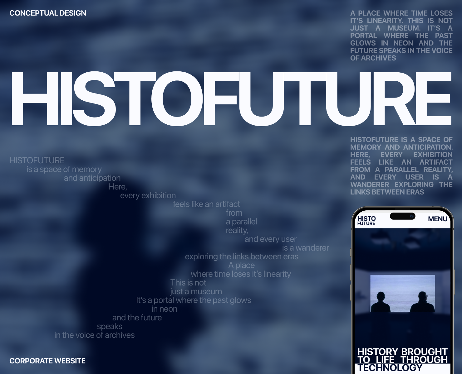 Museum HISTOFUTURE / Conceptual website — Интерфейсы на Dprofile