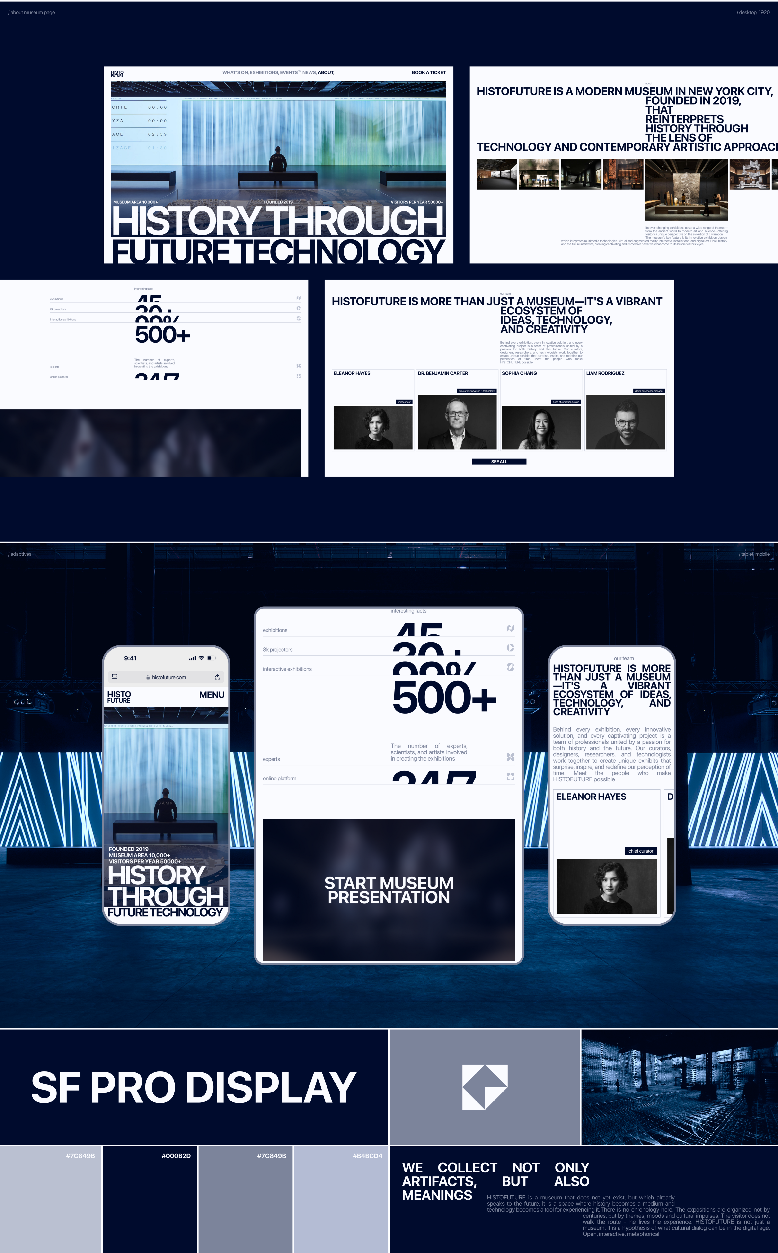 Museum HISTOFUTURE / Conceptual website — Изображение №6 — Интерфейсы на Dprofile