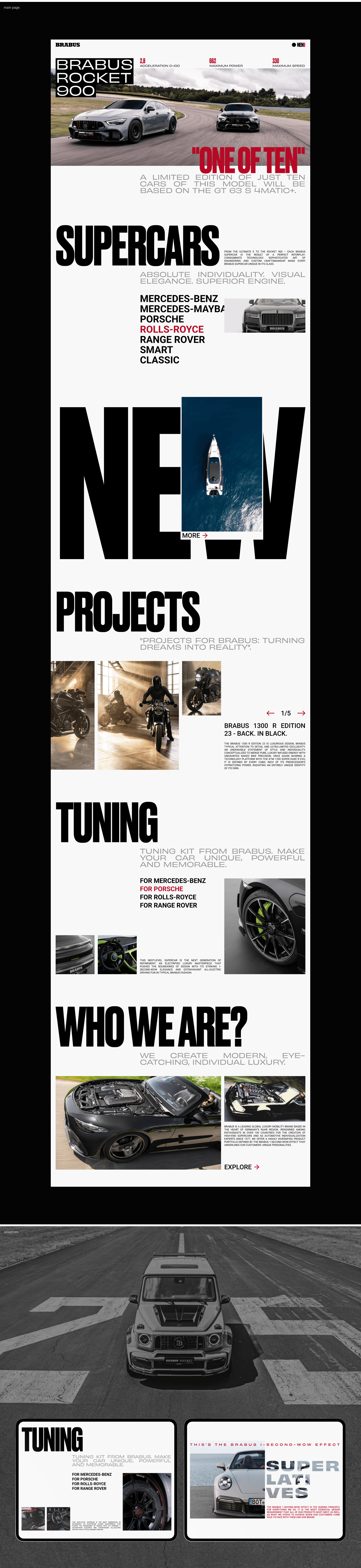 BRABUS / Corporate website — Изображение №3 — Интерфейсы на Dprofile