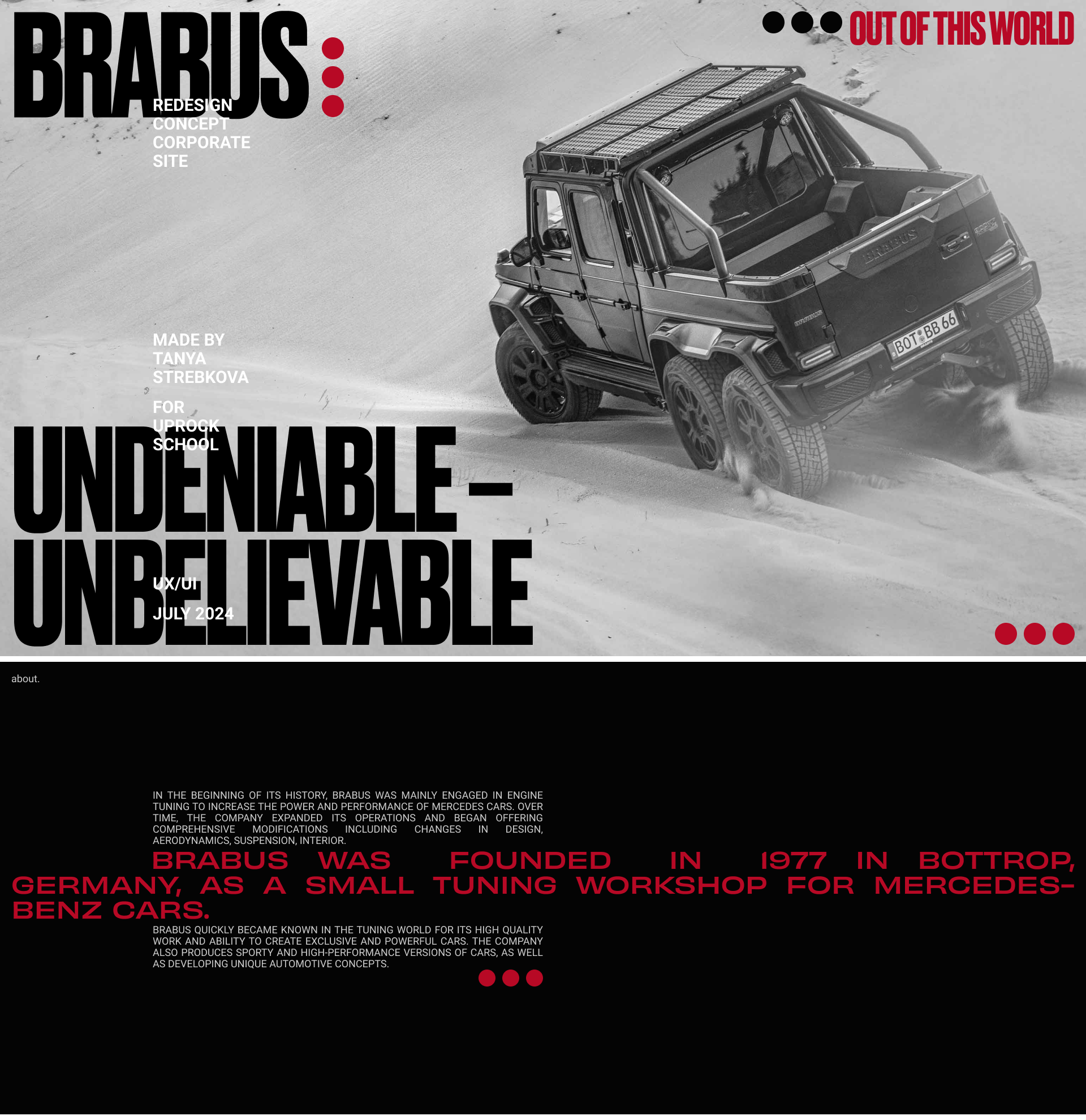BRABUS / Corporate website — Изображение №1 — Интерфейсы на Dprofile