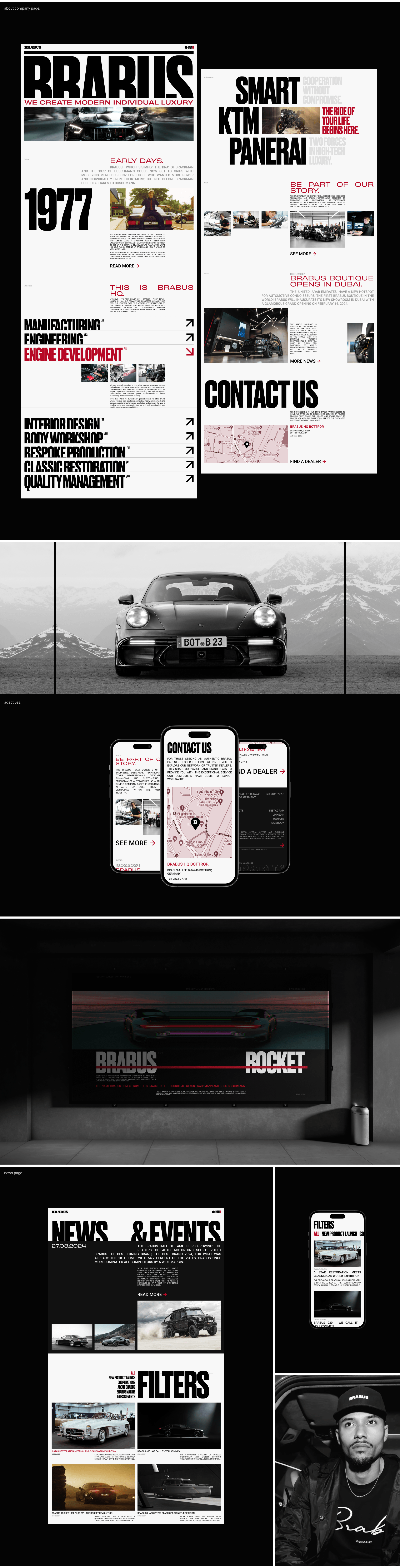 BRABUS / Corporate website — Изображение №7 — Интерфейсы на Dprofile