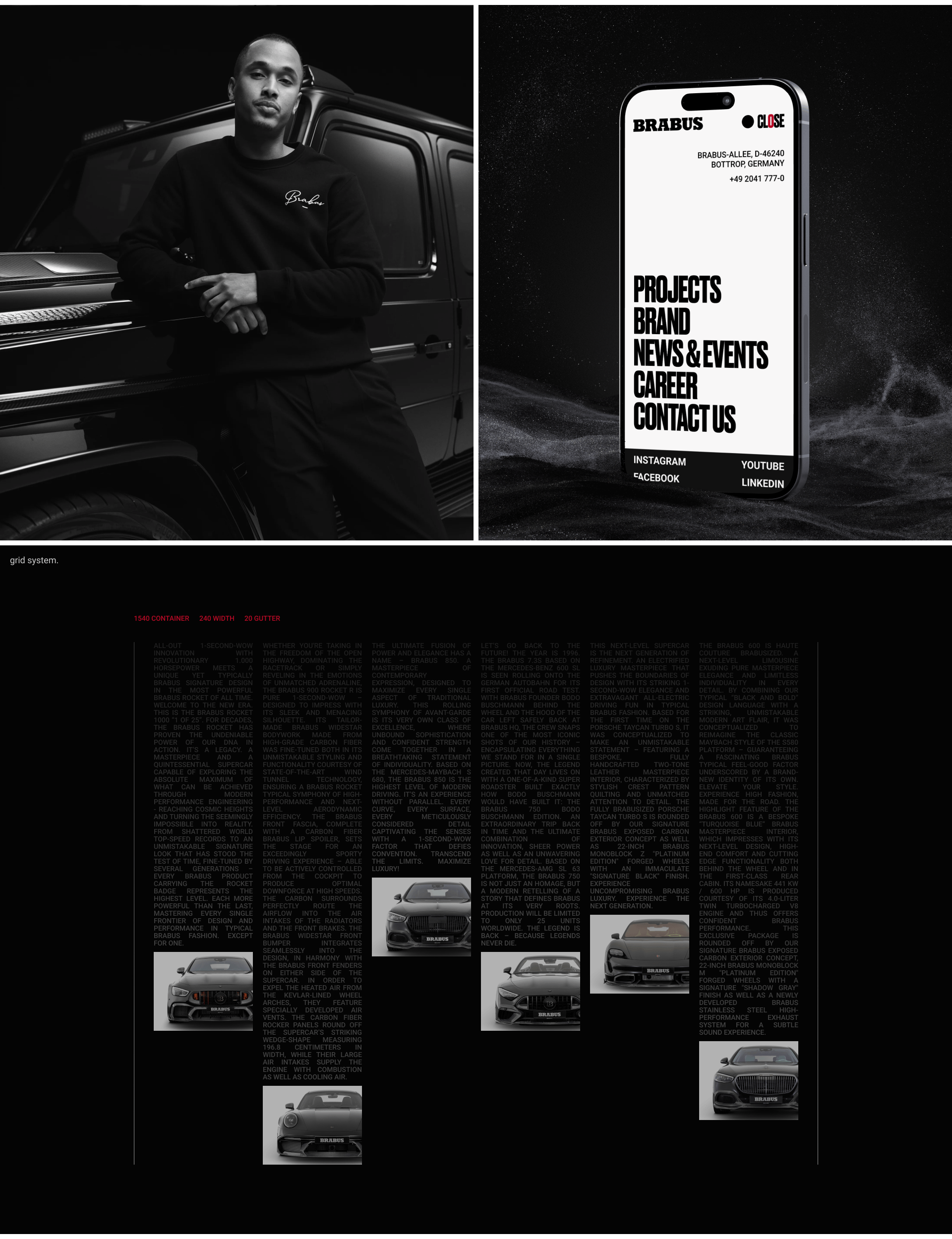 BRABUS / Corporate website — Изображение №5 — Интерфейсы на Dprofile