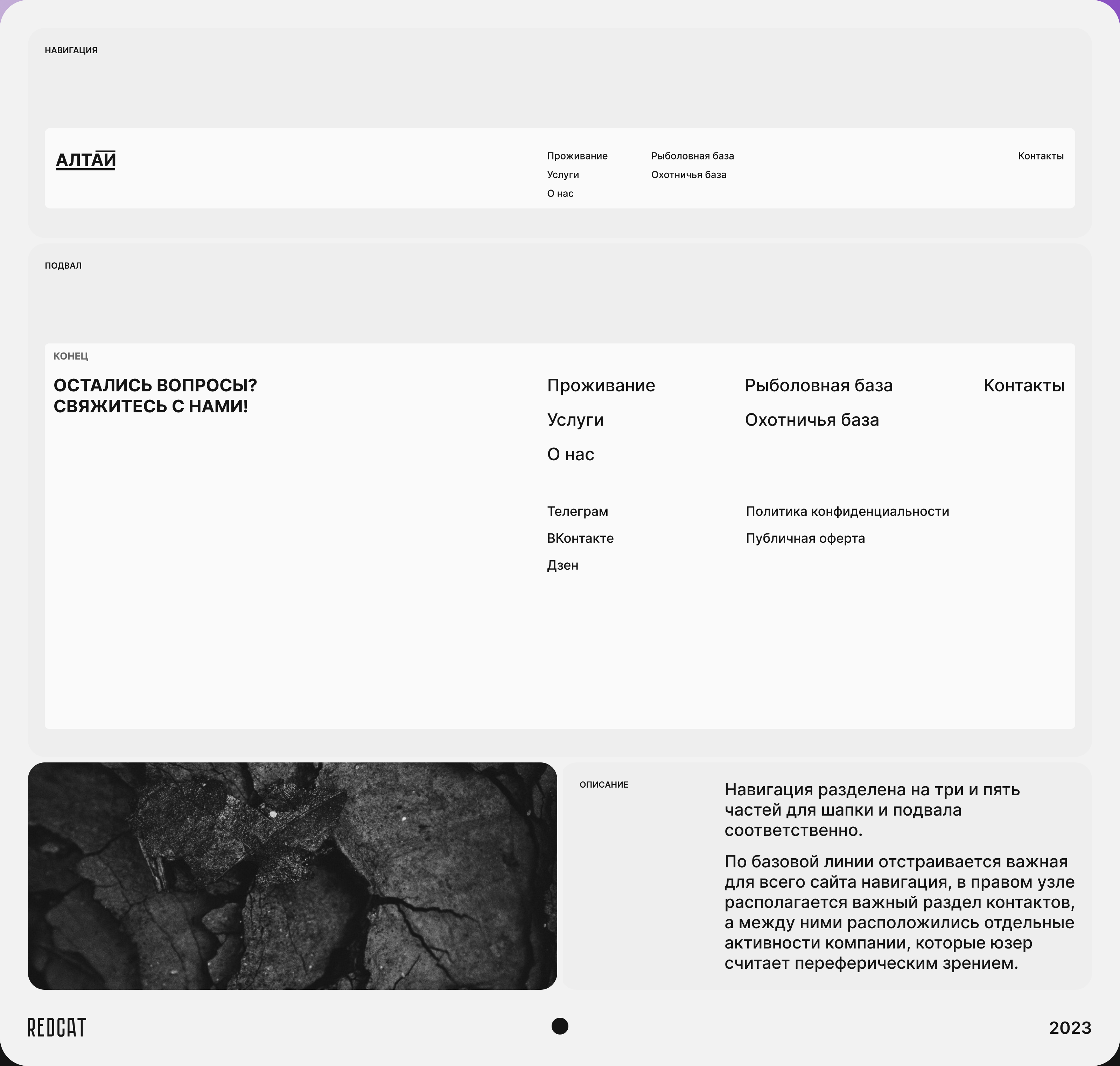 АЛТАЙ | КОРПОРАТИВНЫЙ САЙТ | REDCAT | Presale — Изображение №5 — Интерфейсы на Dprofile