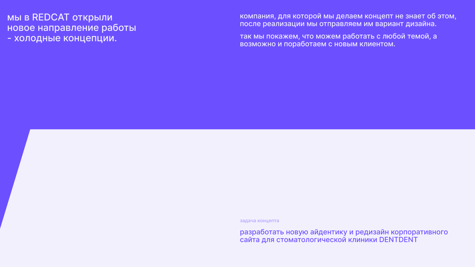 DENTDENT | АЙДЕНТИКА И КОРПОРАТИВНЫЙ САЙТ | КОНЦЕПТ | REDCAT — Изображение №2 — Интерфейсы на Dprofile
