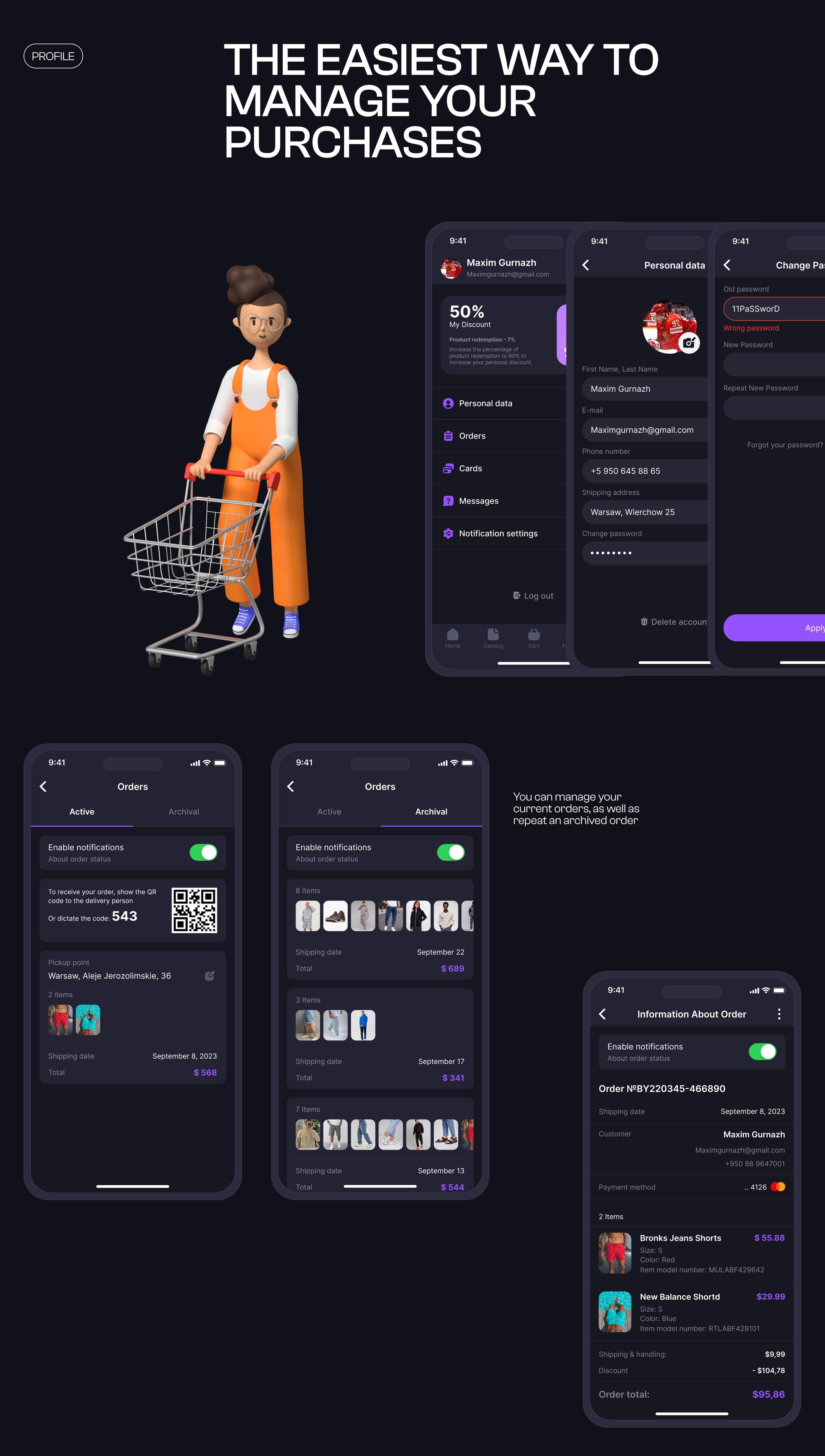 Vilnas | UI/UX | Mobile App | Marketplace App Design — Изображение №14 — Интерфейсы на Dprofile