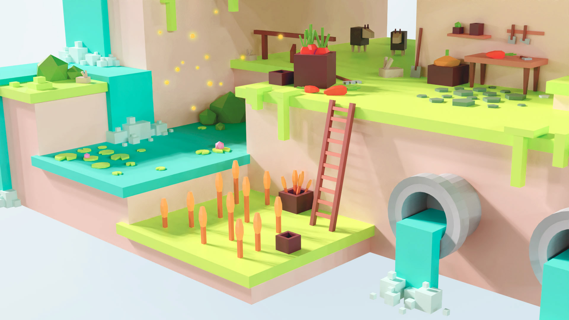 Low Poly Farm — Изображение №3 — Иллюстрация, 3D на Dprofile